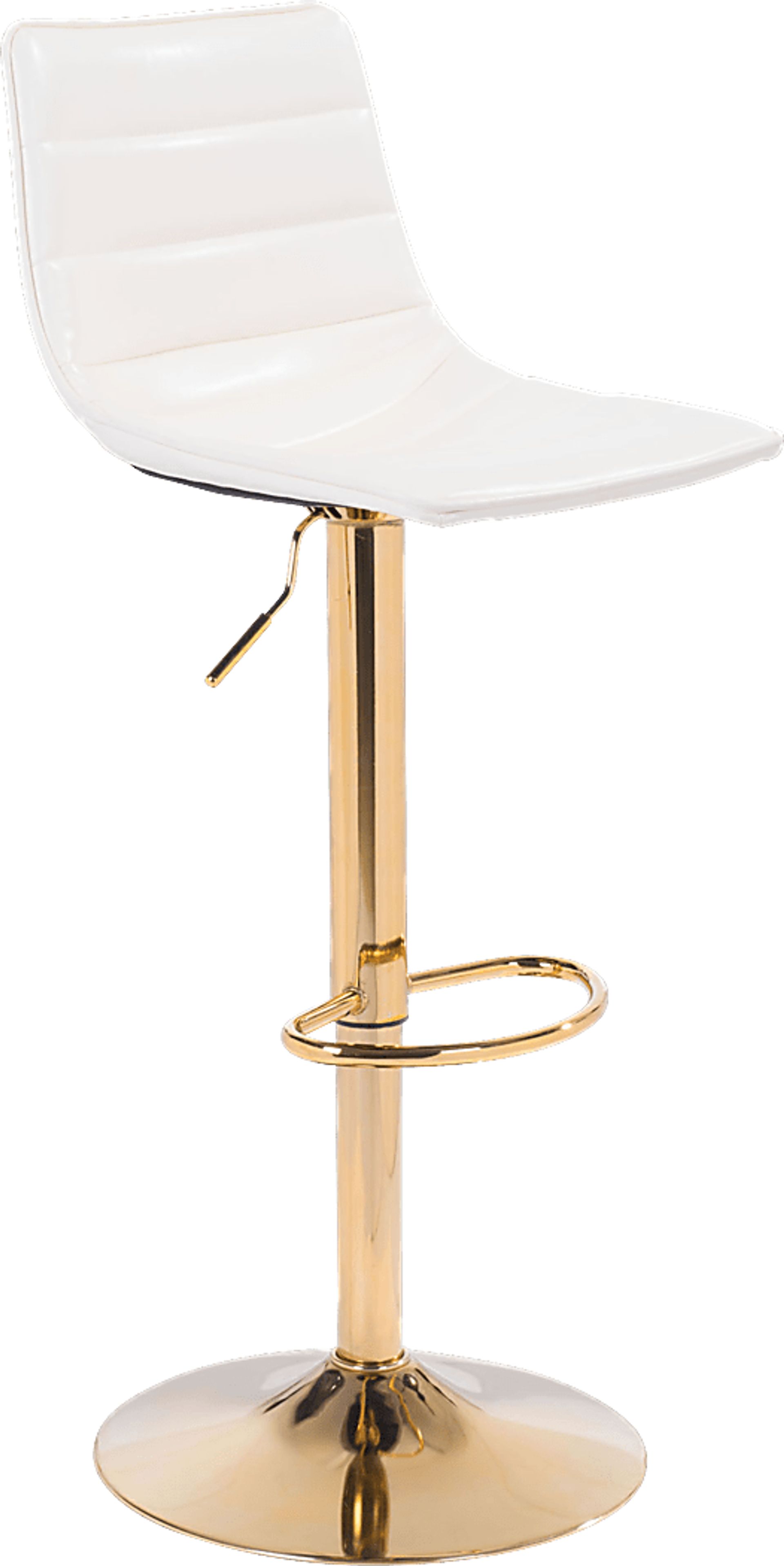 Agrona White Adjustable Barstool - Image 1