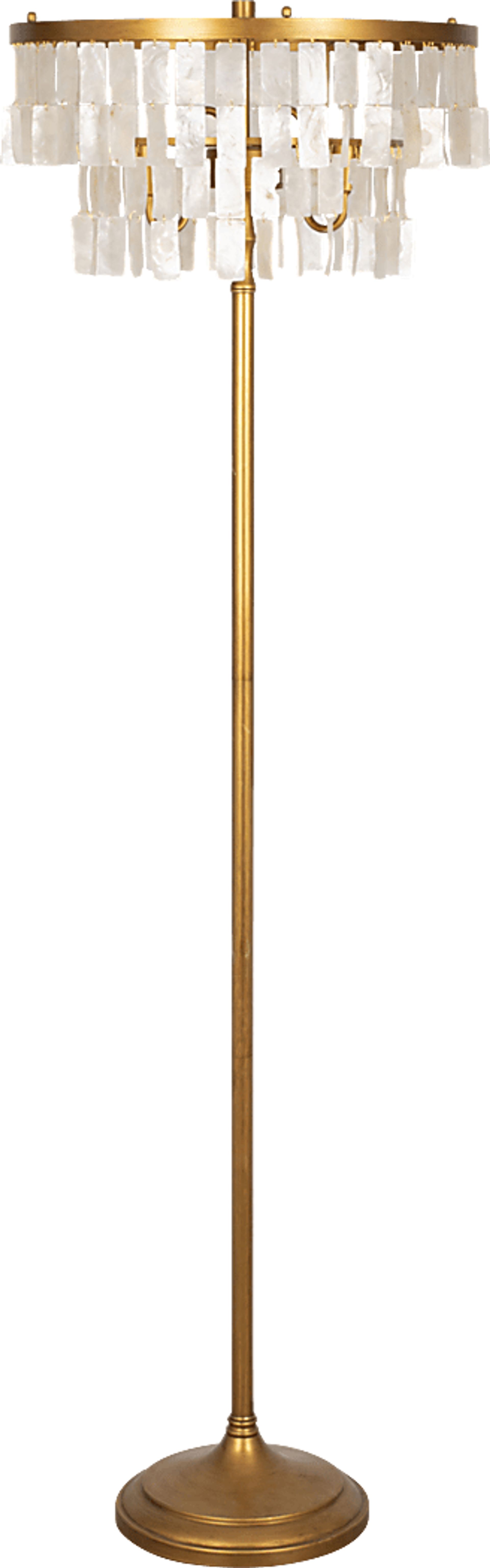 Agua Dolce Place Gold Floor Lamp - Image 1