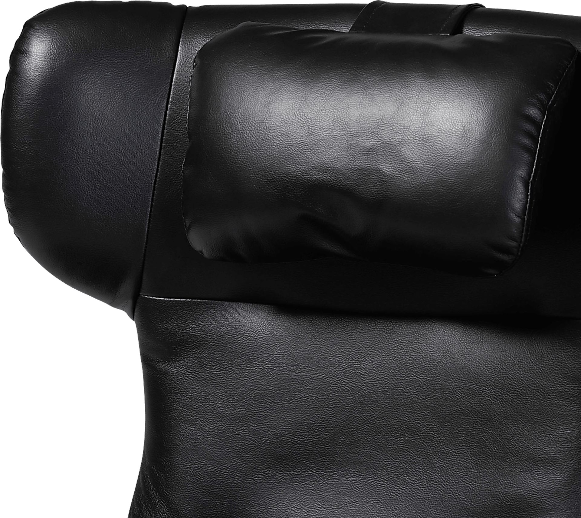 Aguilay Black Accent Chair and Ottoman - Image 12