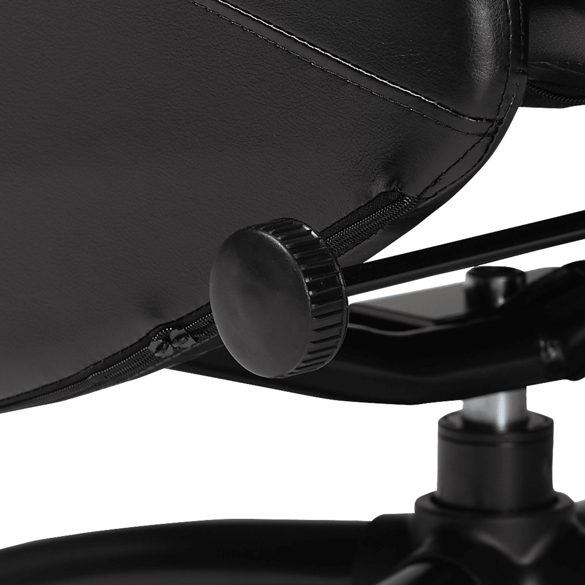 Aguilay Black Accent Chair and Ottoman - Image 13