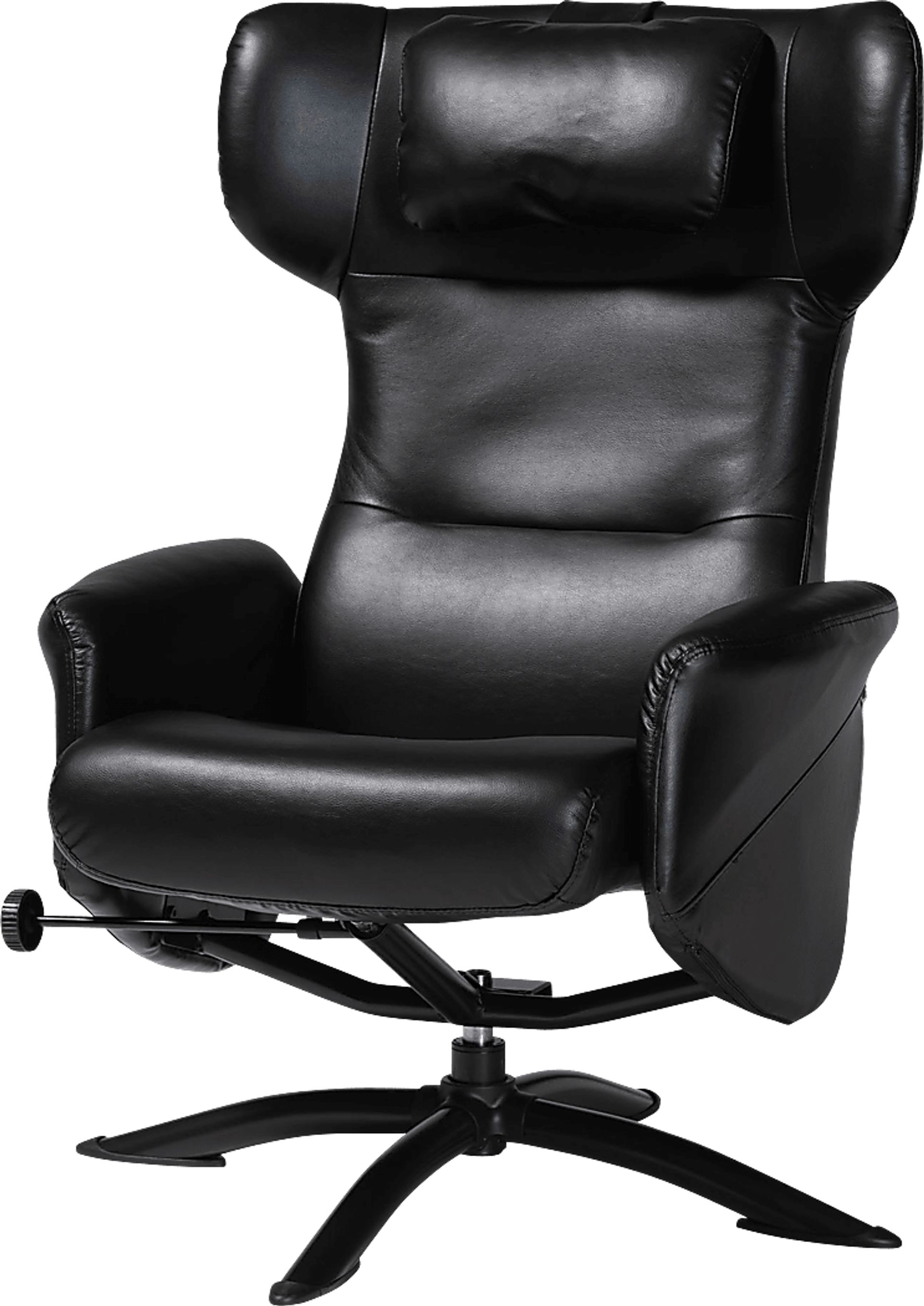 Aguilay Black Accent Chair and Ottoman - Image 10