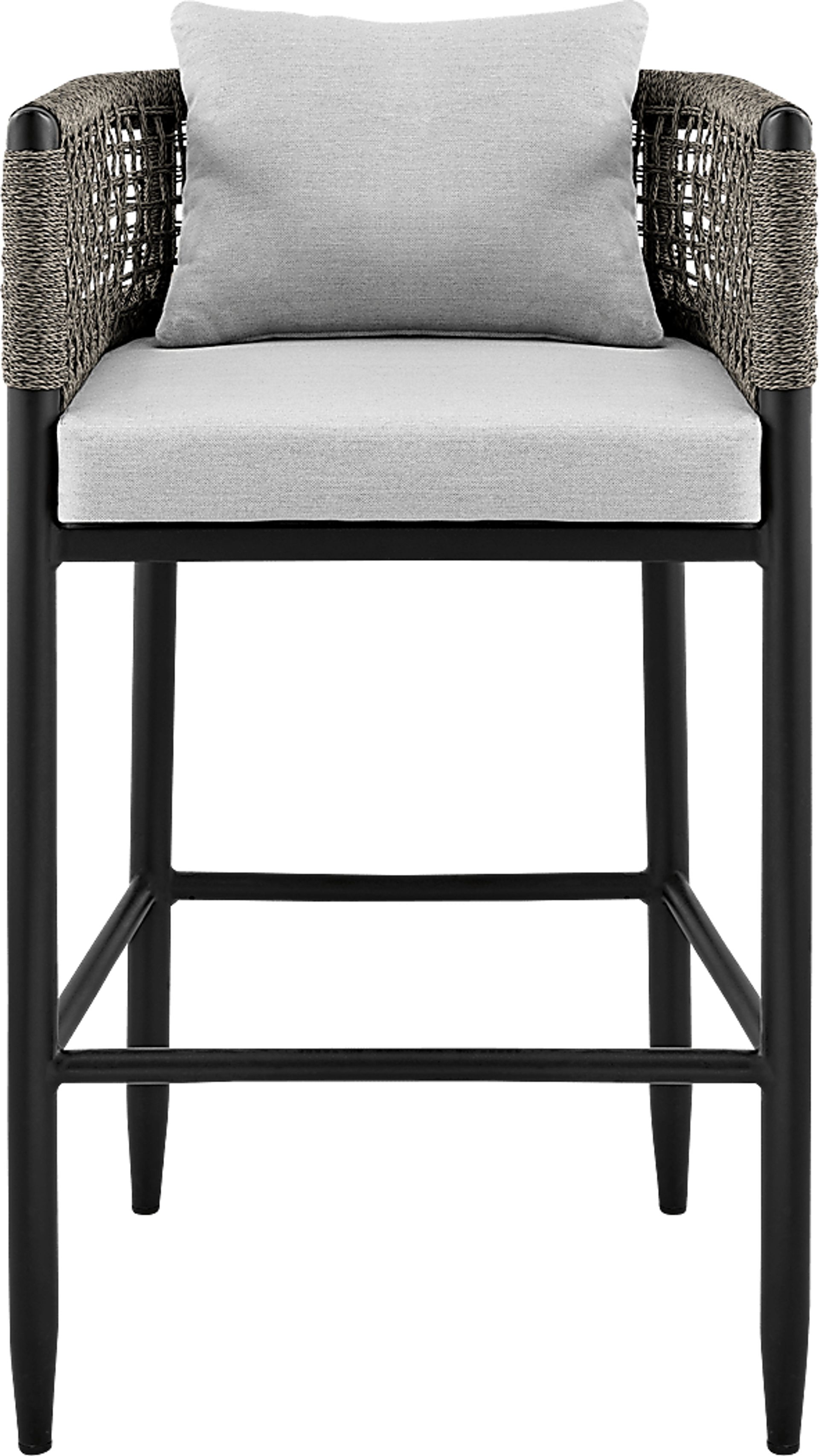 Outdoor Agusta Black Barstool - Image 3