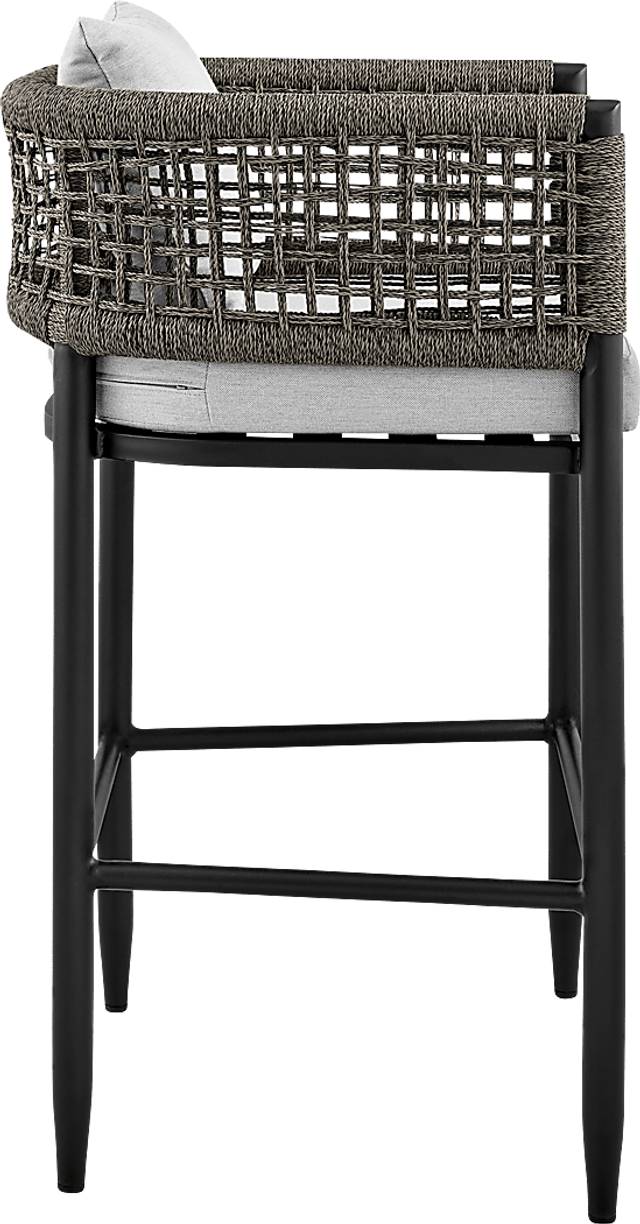 Outdoor Agusta Black Barstool - Thumbnail - Image 4