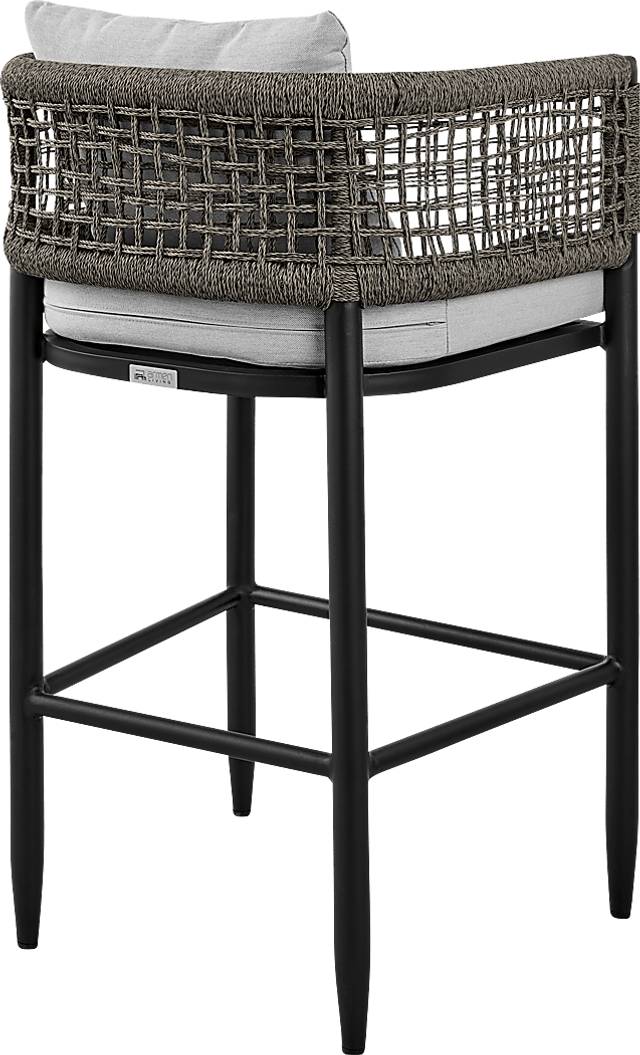 Outdoor Agusta Black Barstool - Thumbnail - Image 5