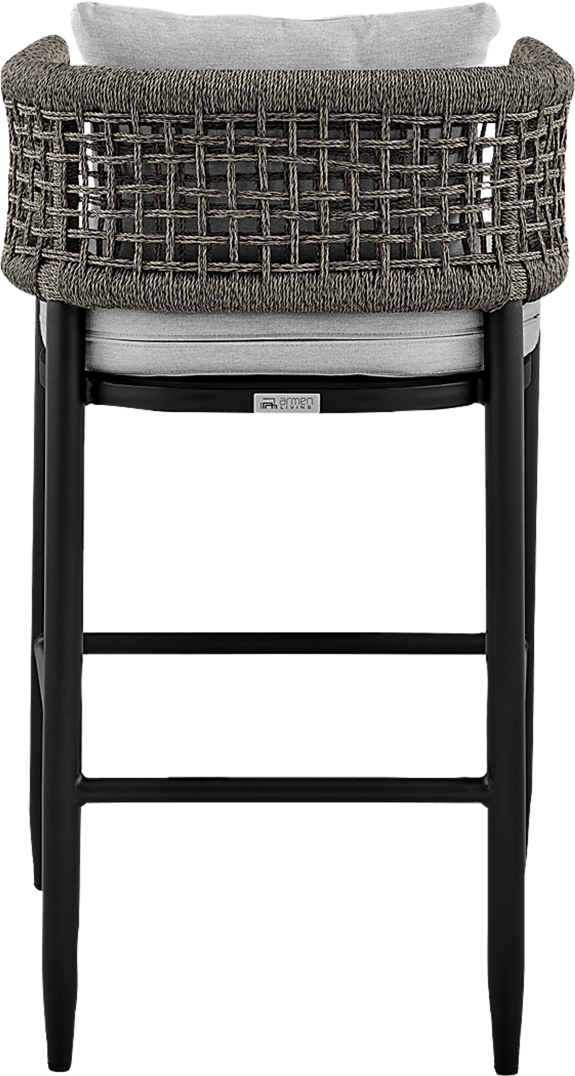 Outdoor Agusta Black Barstool - Image 6
