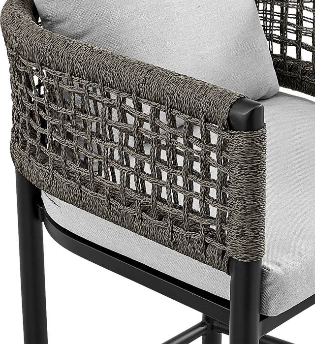 Outdoor Agusta Black Barstool - Thumbnail - Image 7