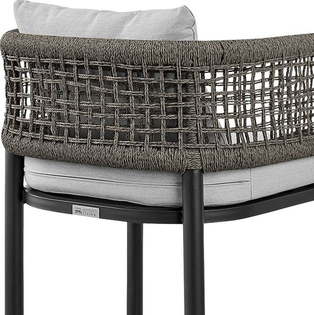 Outdoor Agusta Black Barstool - Thumbnail - Image 8