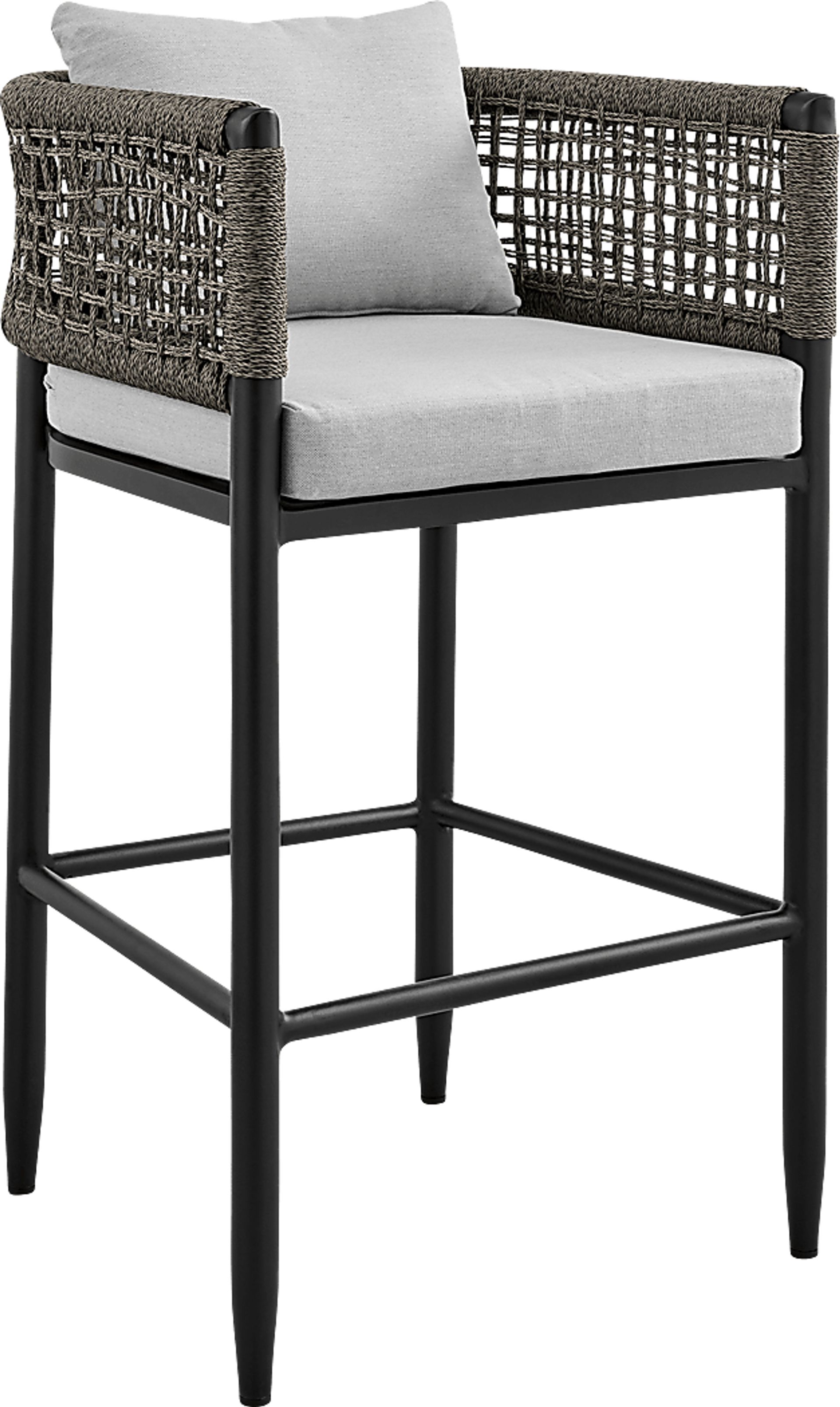 Outdoor Agusta Black Barstool - Image 1