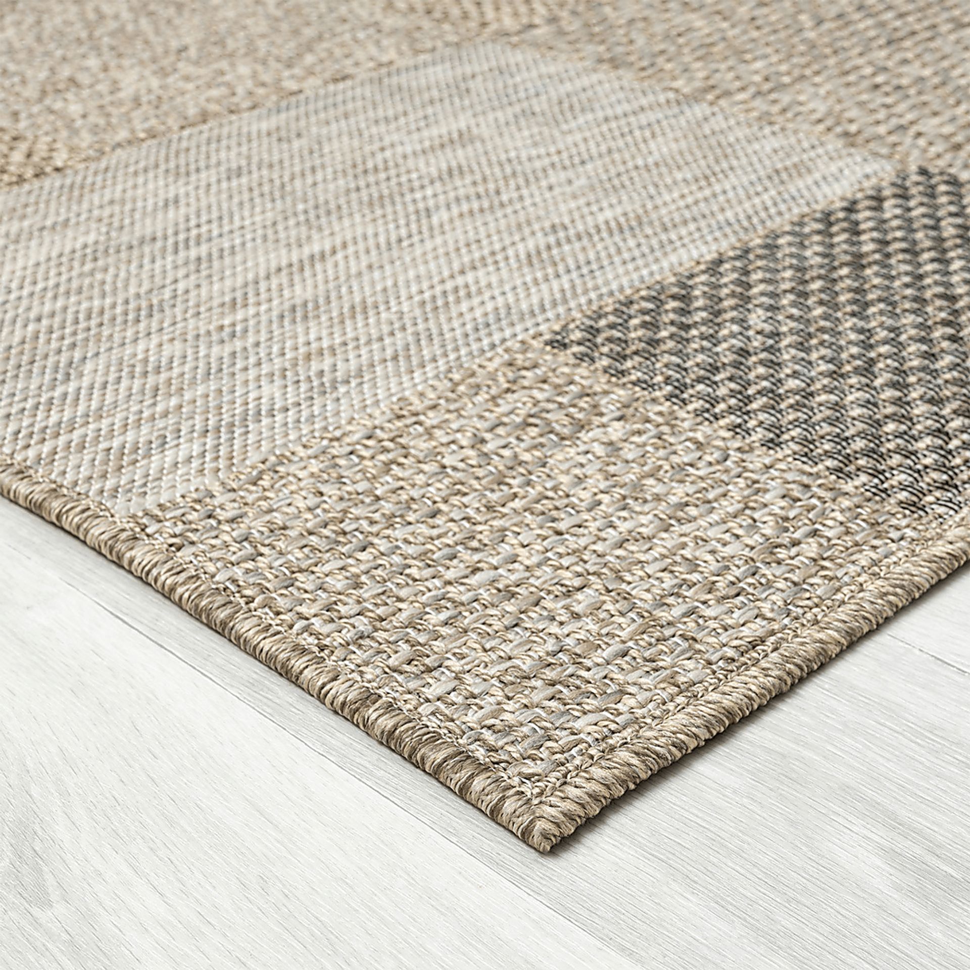 Ahedho Tan 5' x 7' Indoor/Outdoor Rug - Image 3