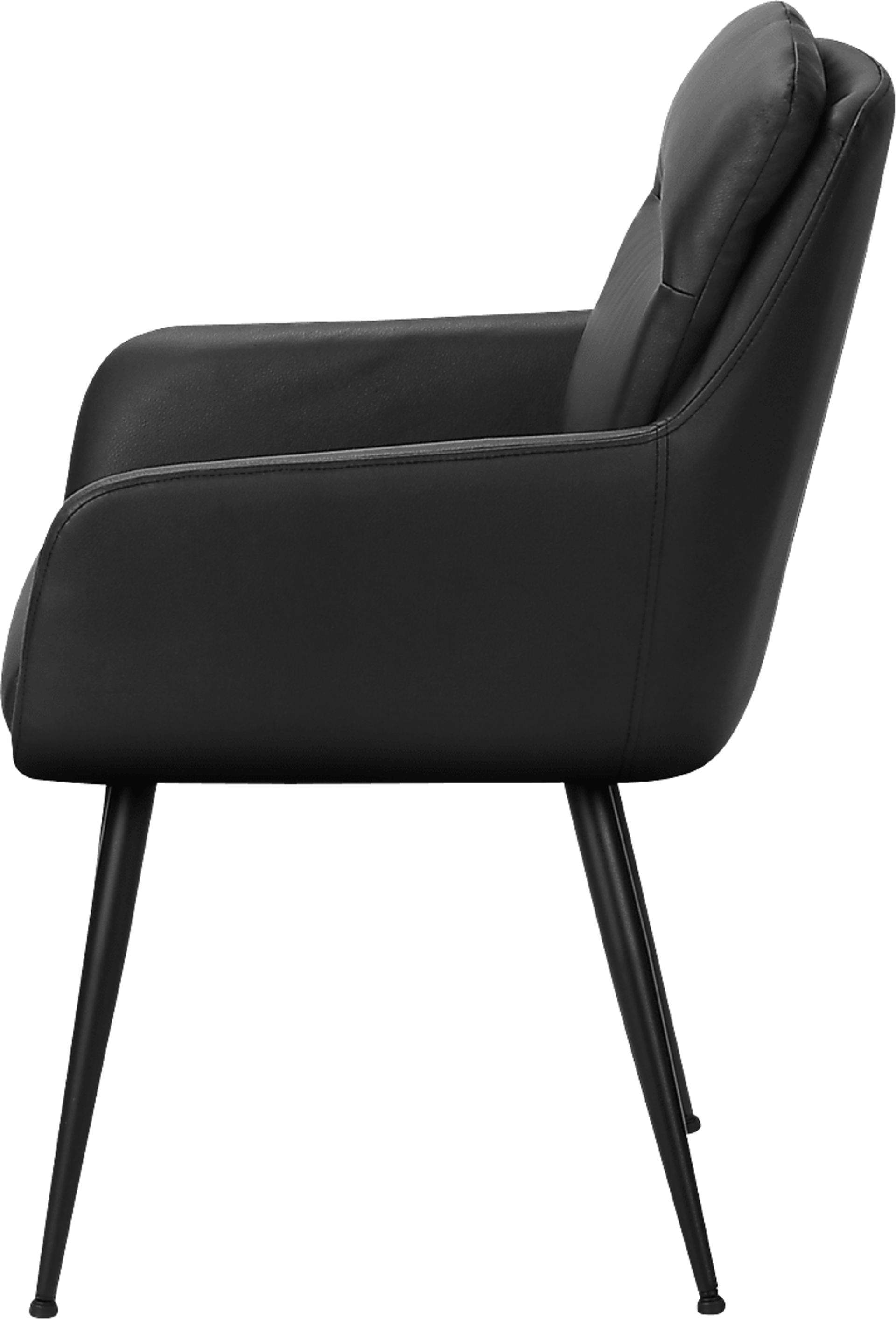 Ahia Black Side Chair, Set of 2 - Image 5
