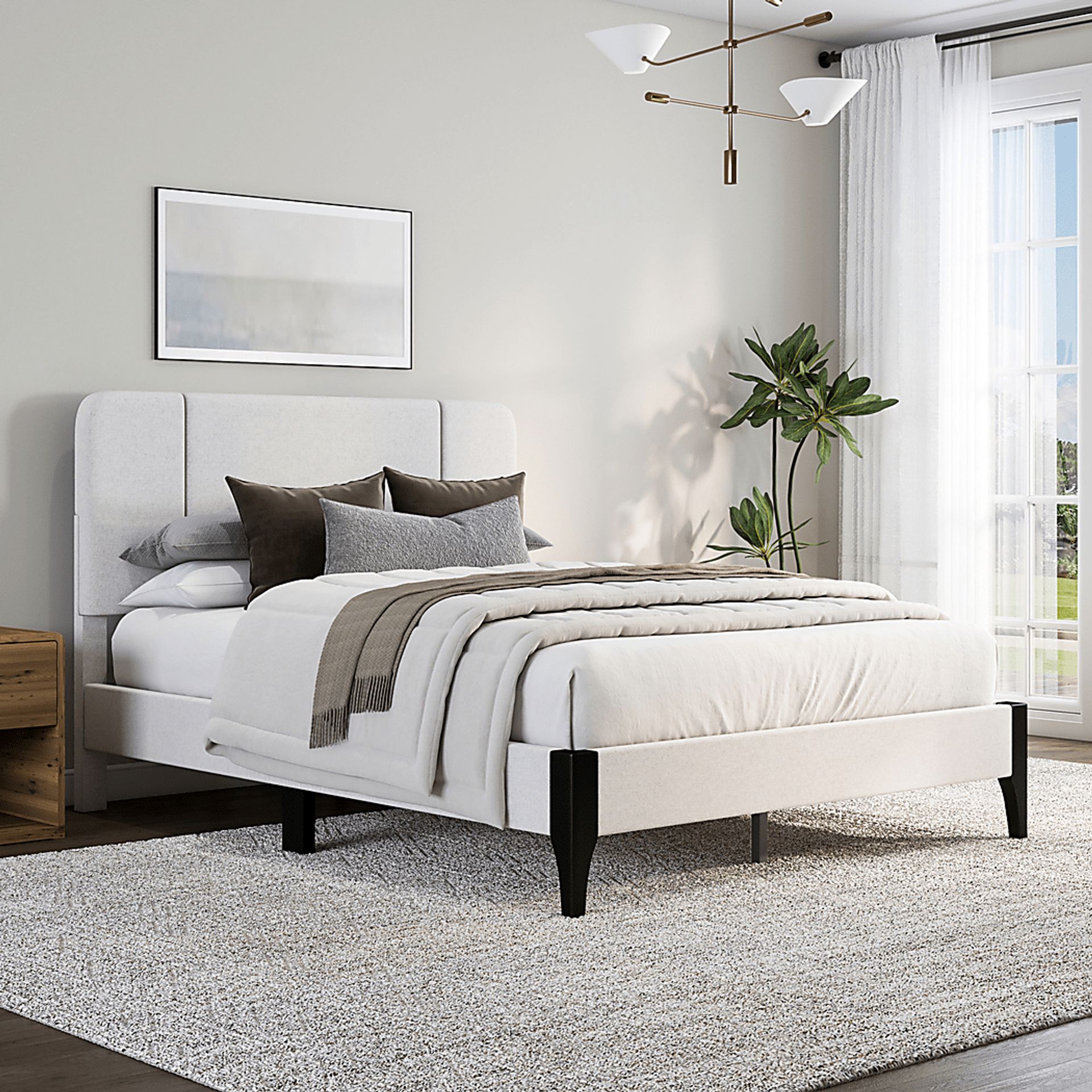 Reesha Beige Queen Bed - Image 2