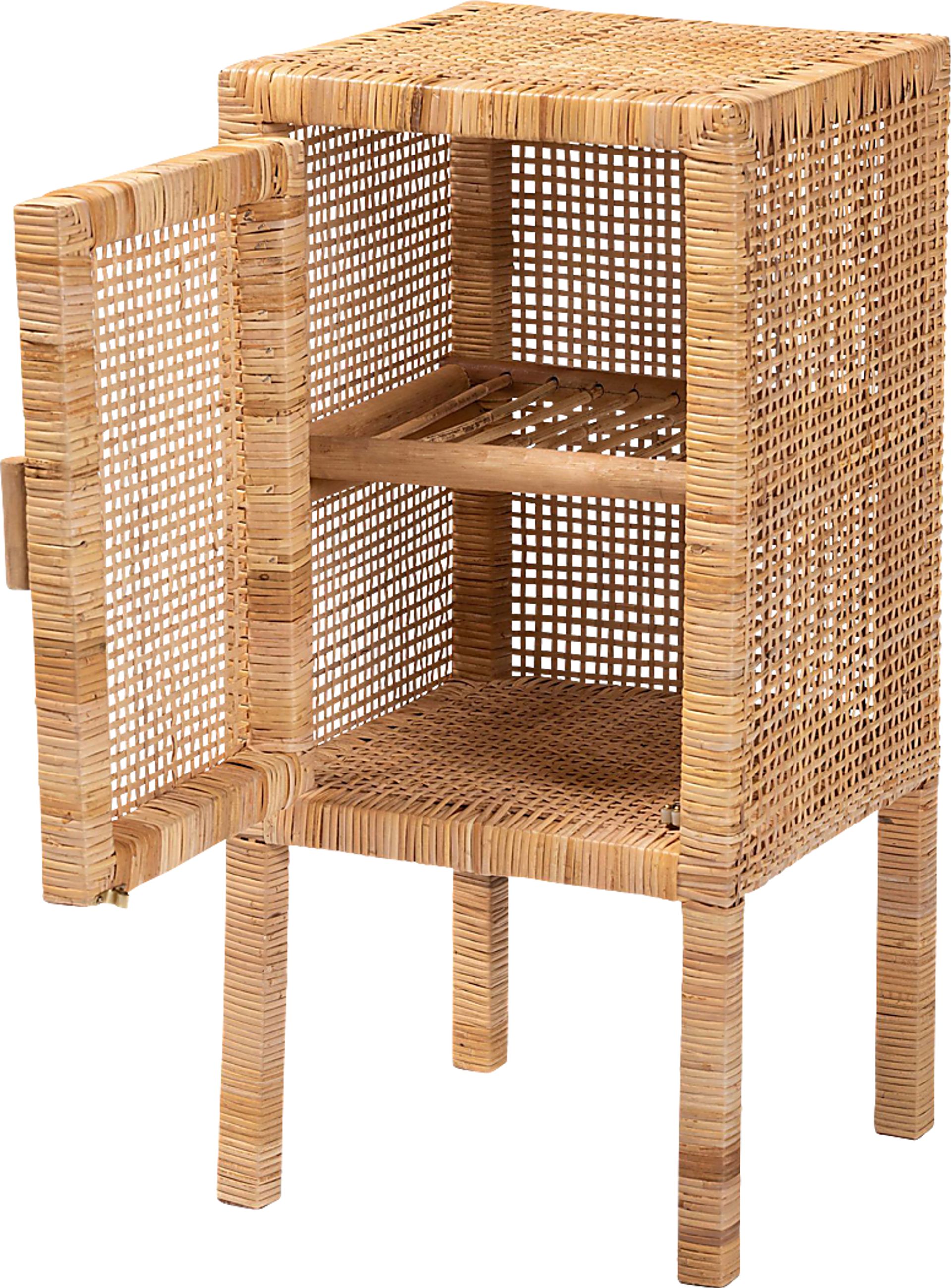 Ahlia Brown Nightstand - Image 3