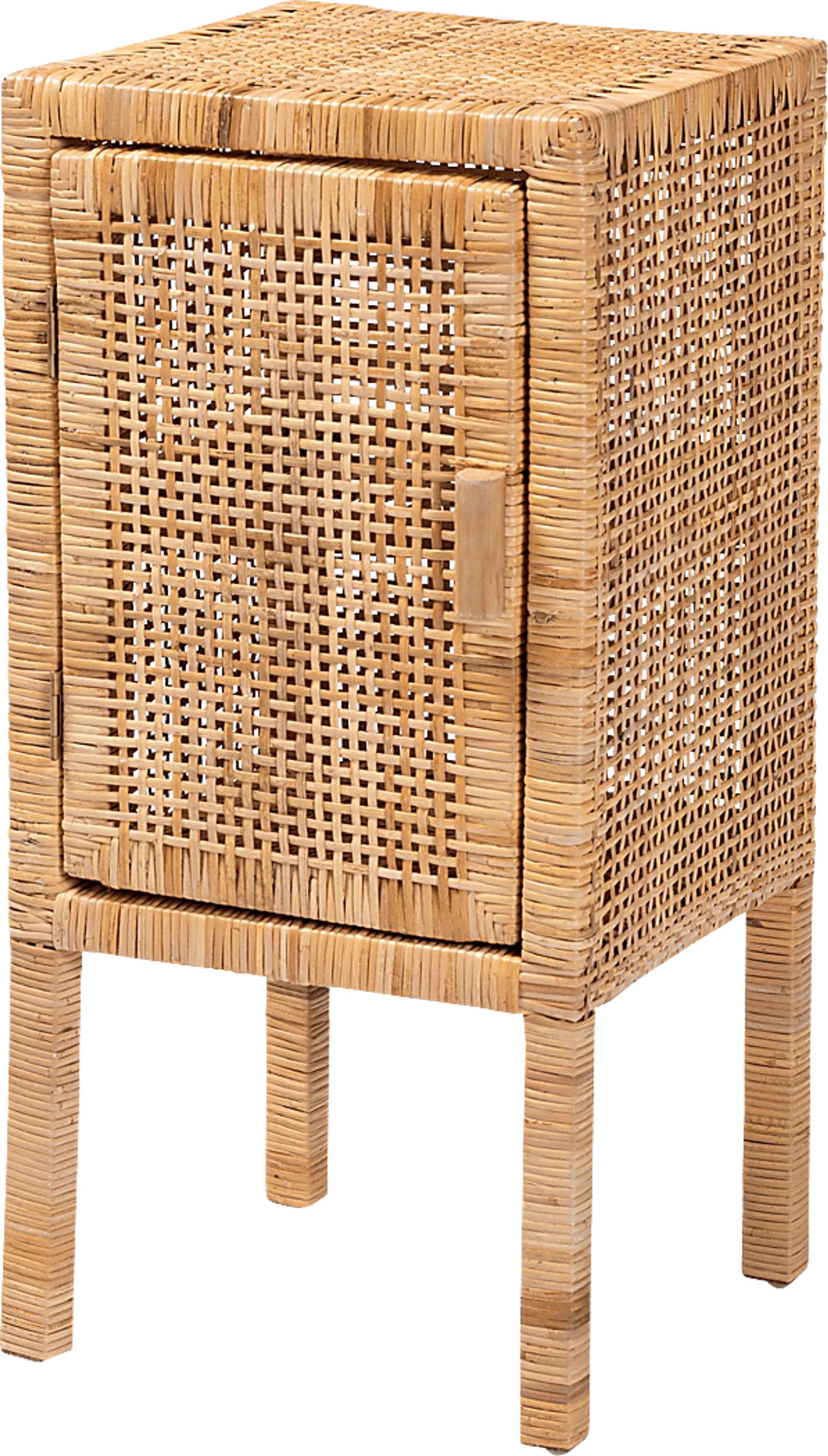 Ahlia Brown Nightstand - Image 1