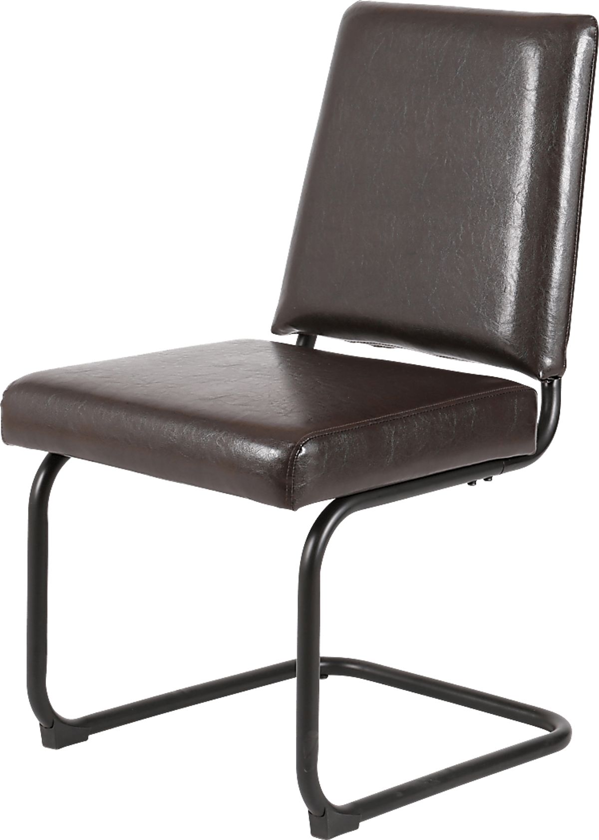 Meloran Brown Polyurethane Fabric Side Chair Rooms to Go
