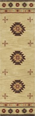 Ahnika Beige 2'6 x 10' Runner Rug