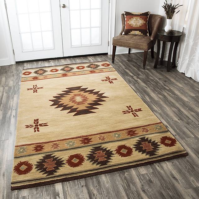 Ahnika Beige 3' x 5' Rug - Thumbnail - Image 5