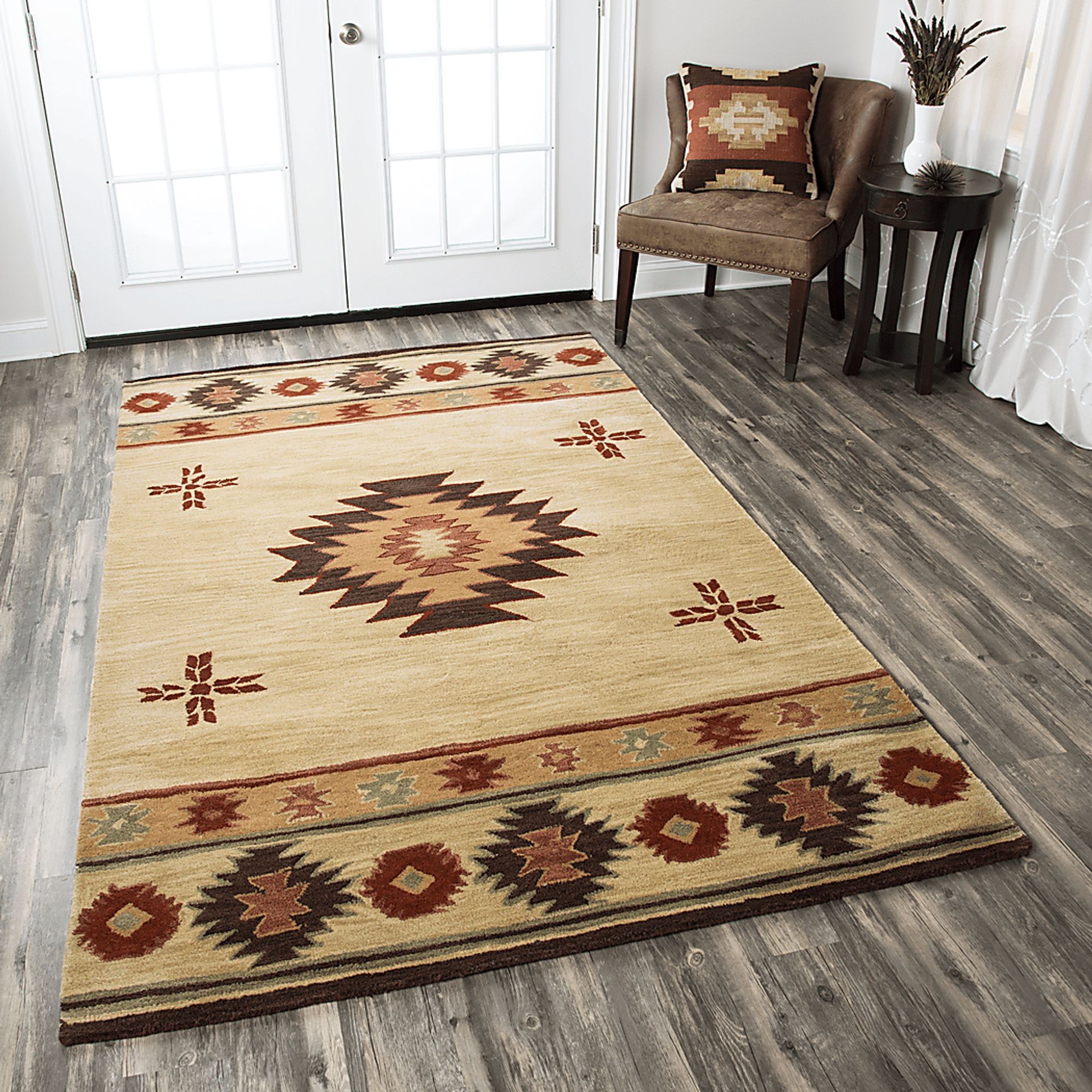Ahnika Beige 3' x 5' Rug - Image 5