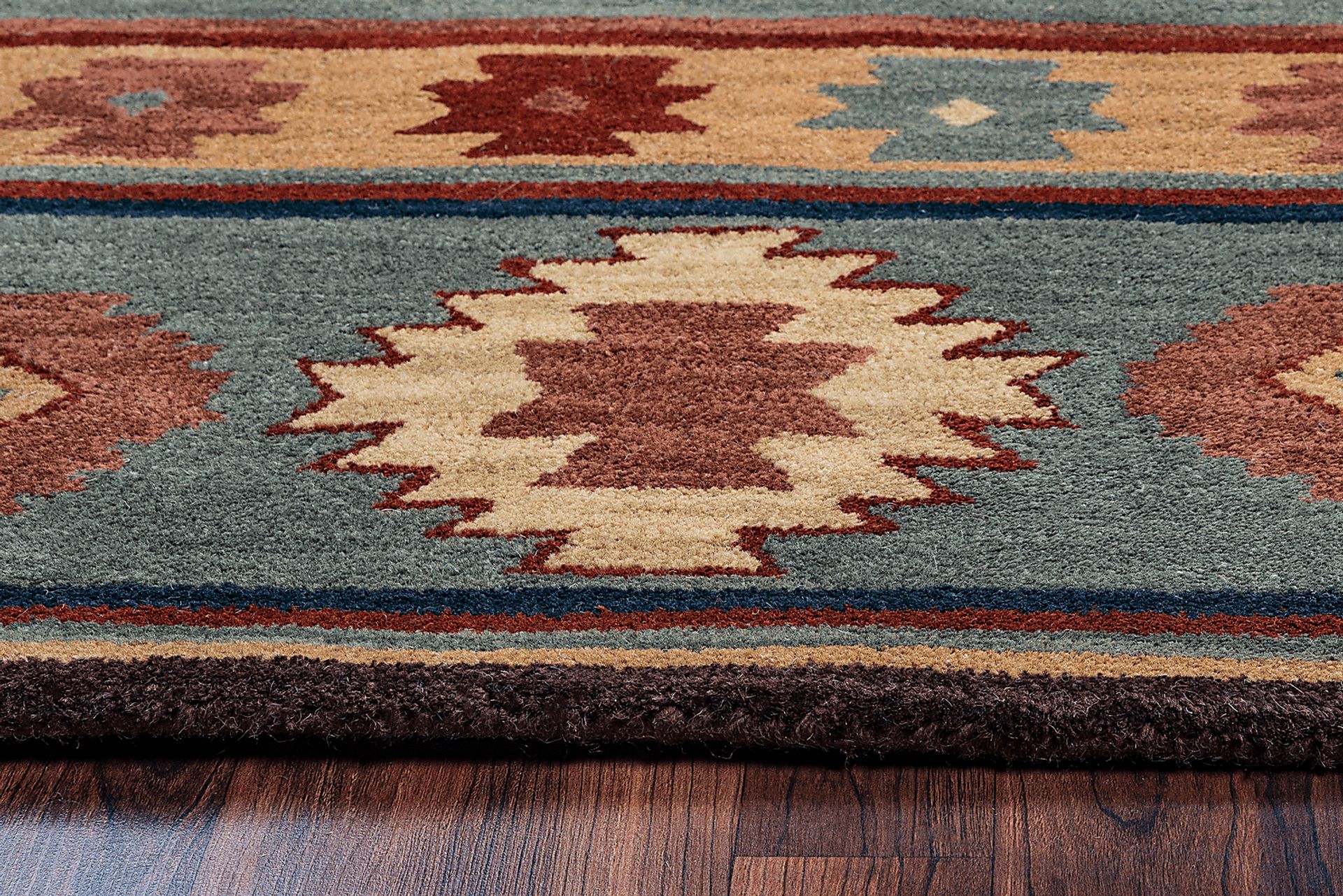 Ahnika Blue 3' x 5' Rug - Image 3
