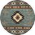 Ahnika Blue 8' Round Rug