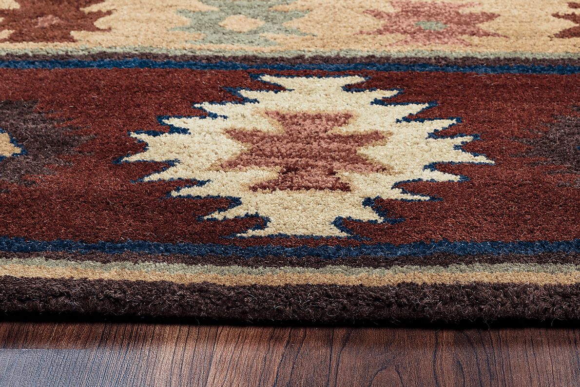 Ahnika Red 3' x 5' Rug