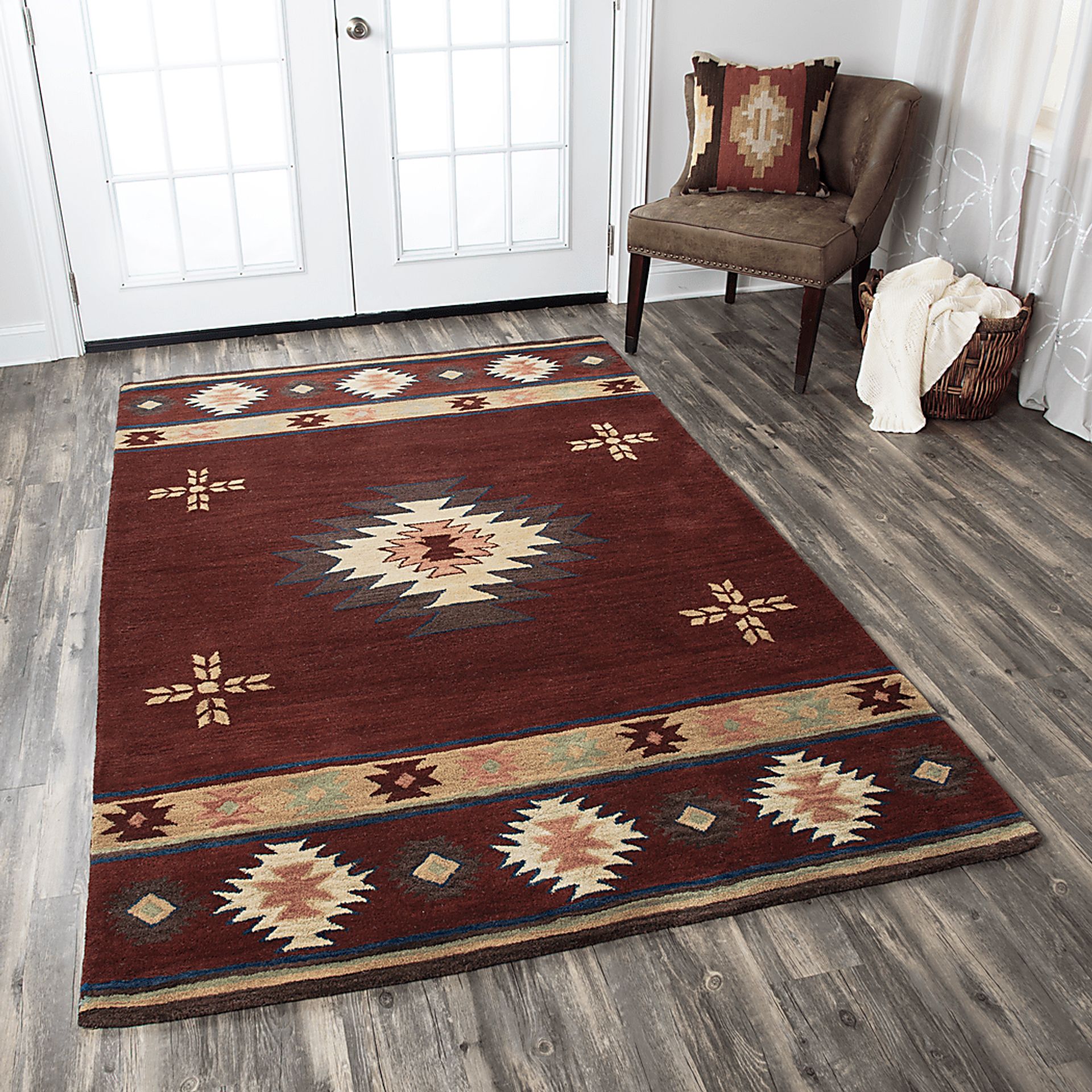Ahnika Red 3' x 5' Rug - Image 5