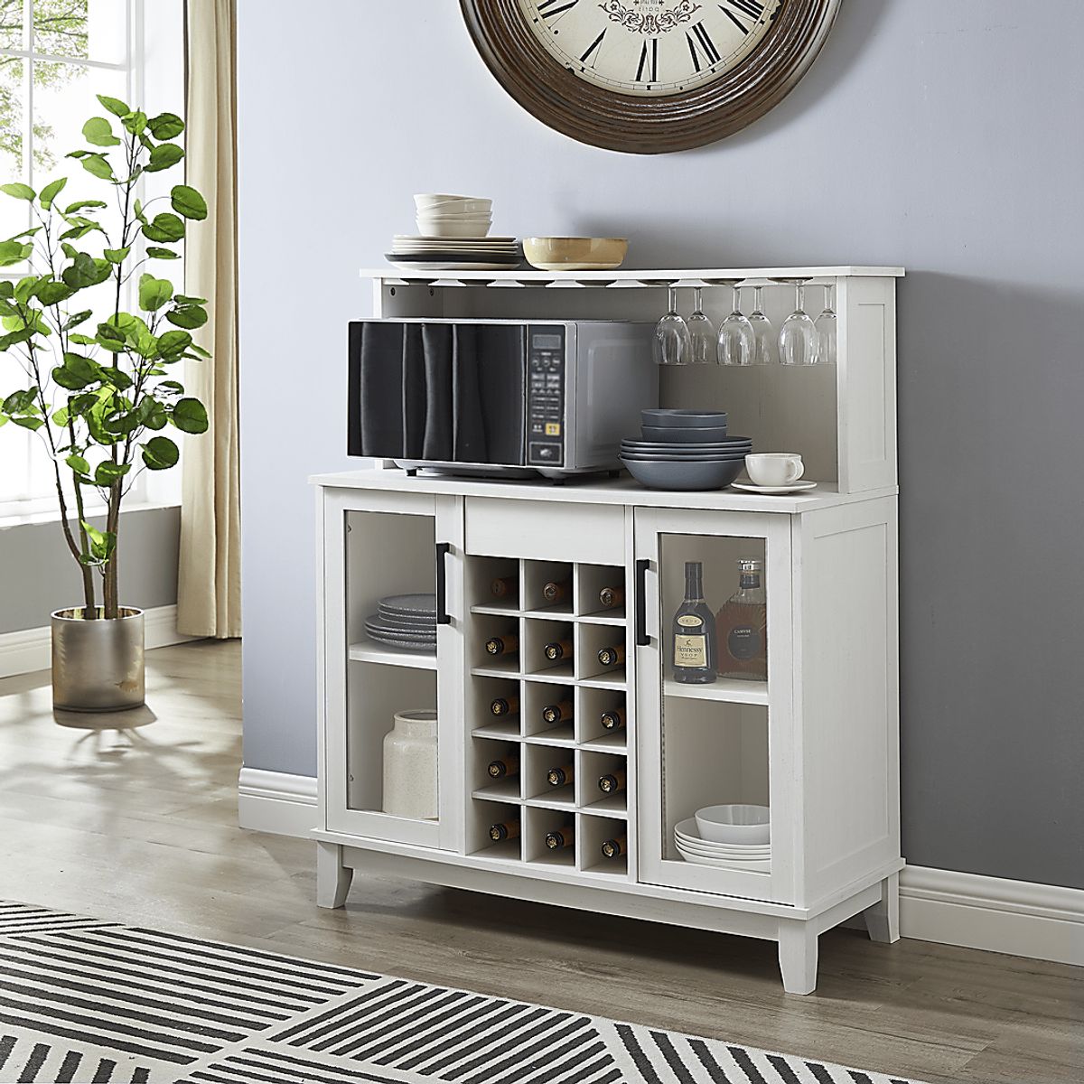 Ahrens White Colors,White Server | Rooms to Go