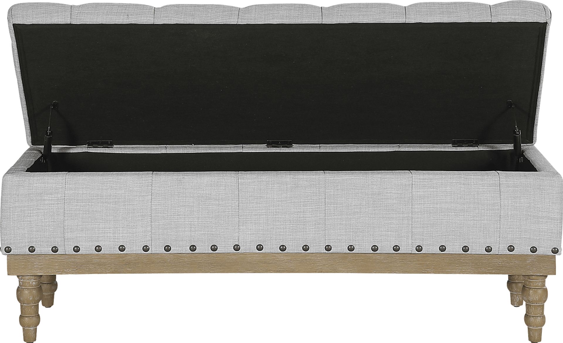 Aibell Gray Storage Bench - Image 4