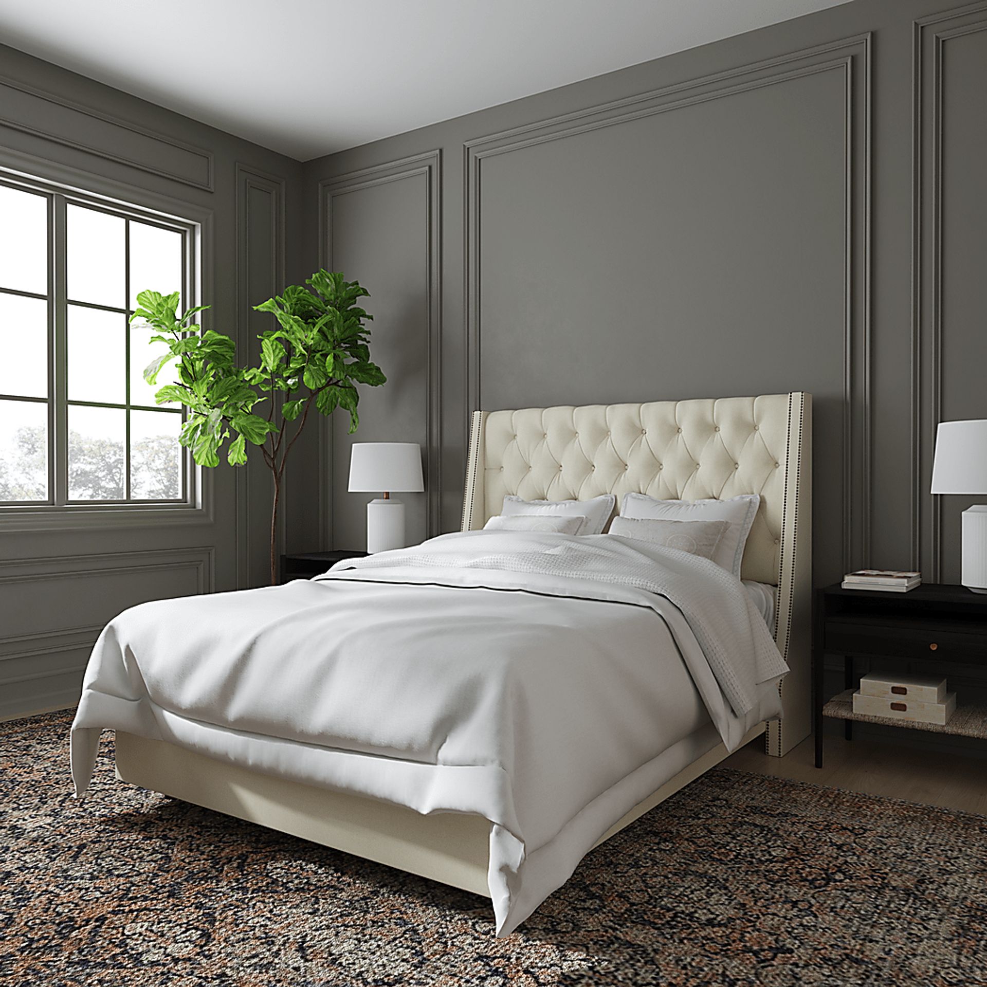 Aidyl White Queen Bed - Image 6