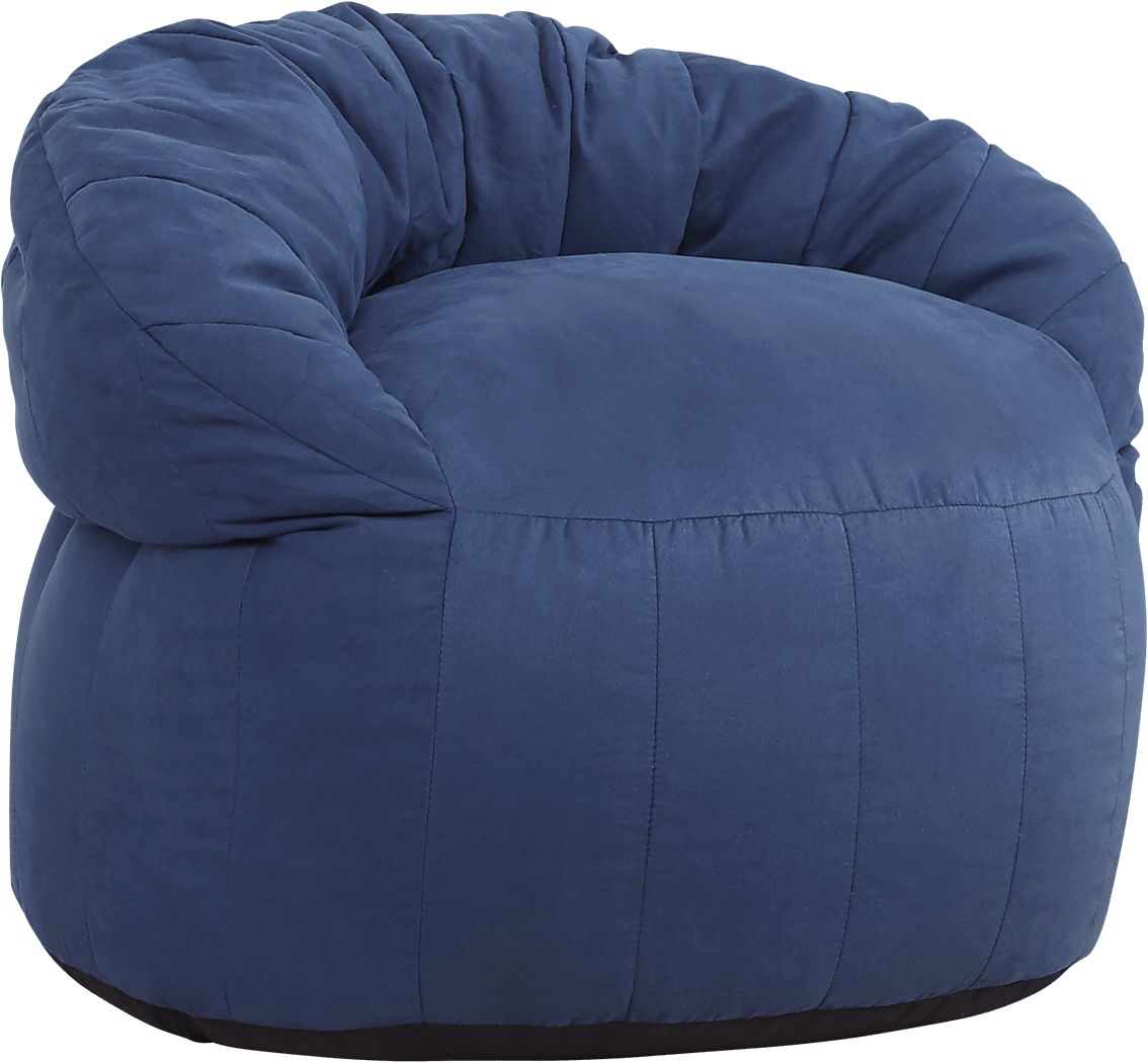 Kids Aidyn Navy Bean Bag Chair Rooms To Go