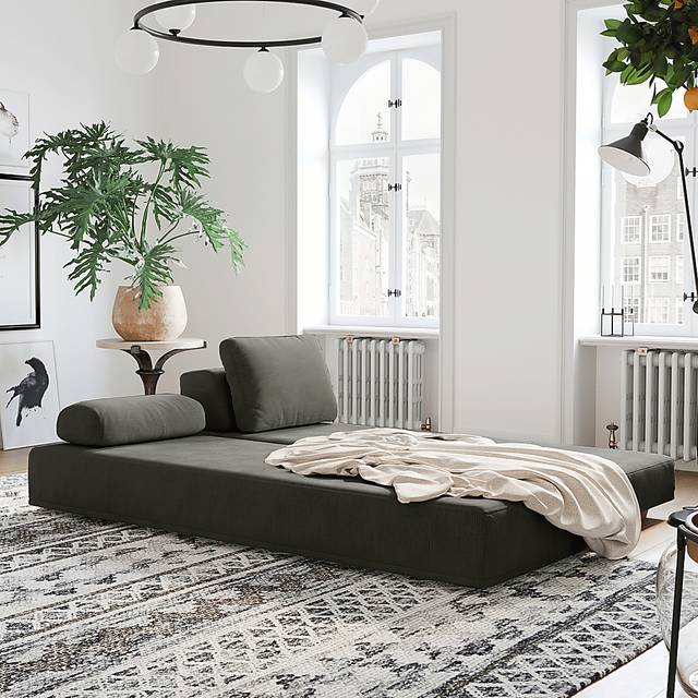 Aignathser Charcoal Daybed - Thumbnail - Image 3
