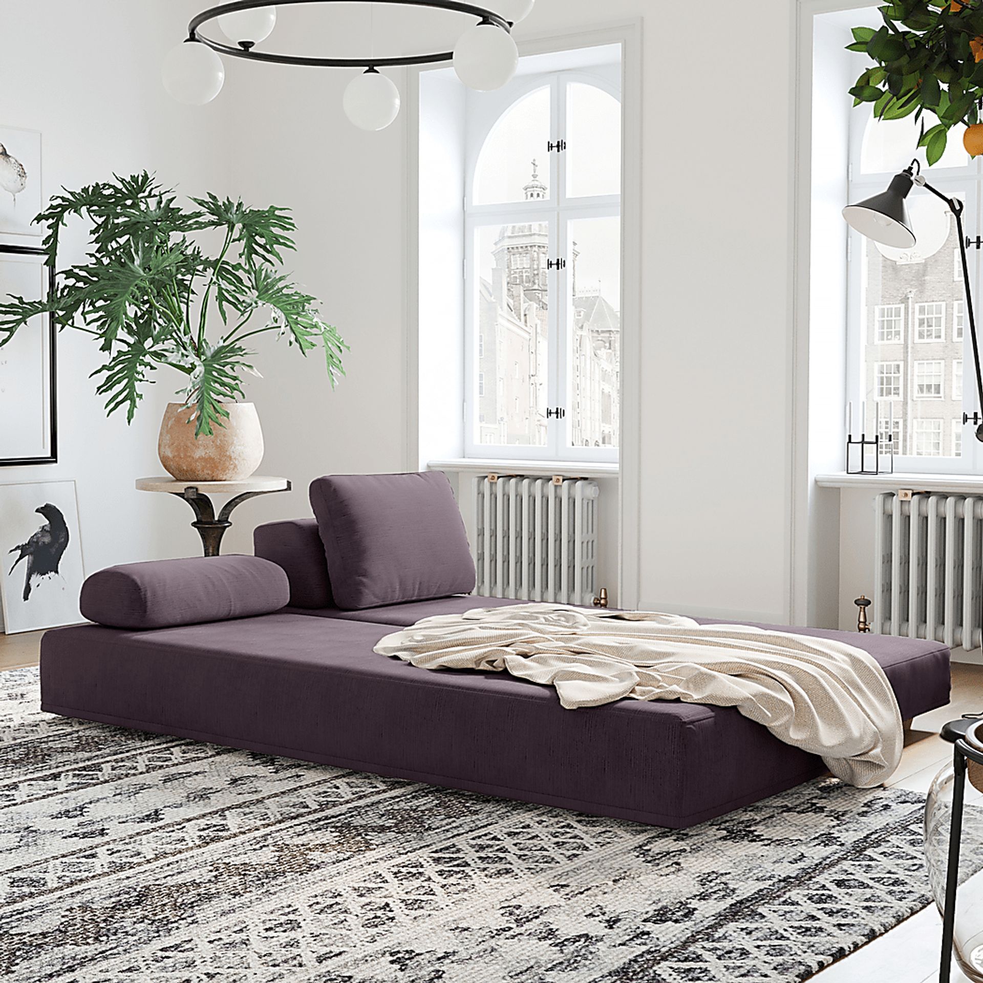 Aignathser Purple Daybed - Image 3