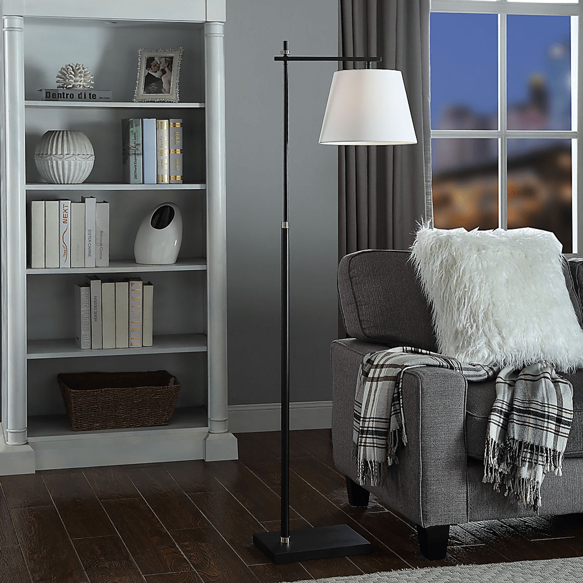 Aiken Post Black Floor Lamp - Image 5