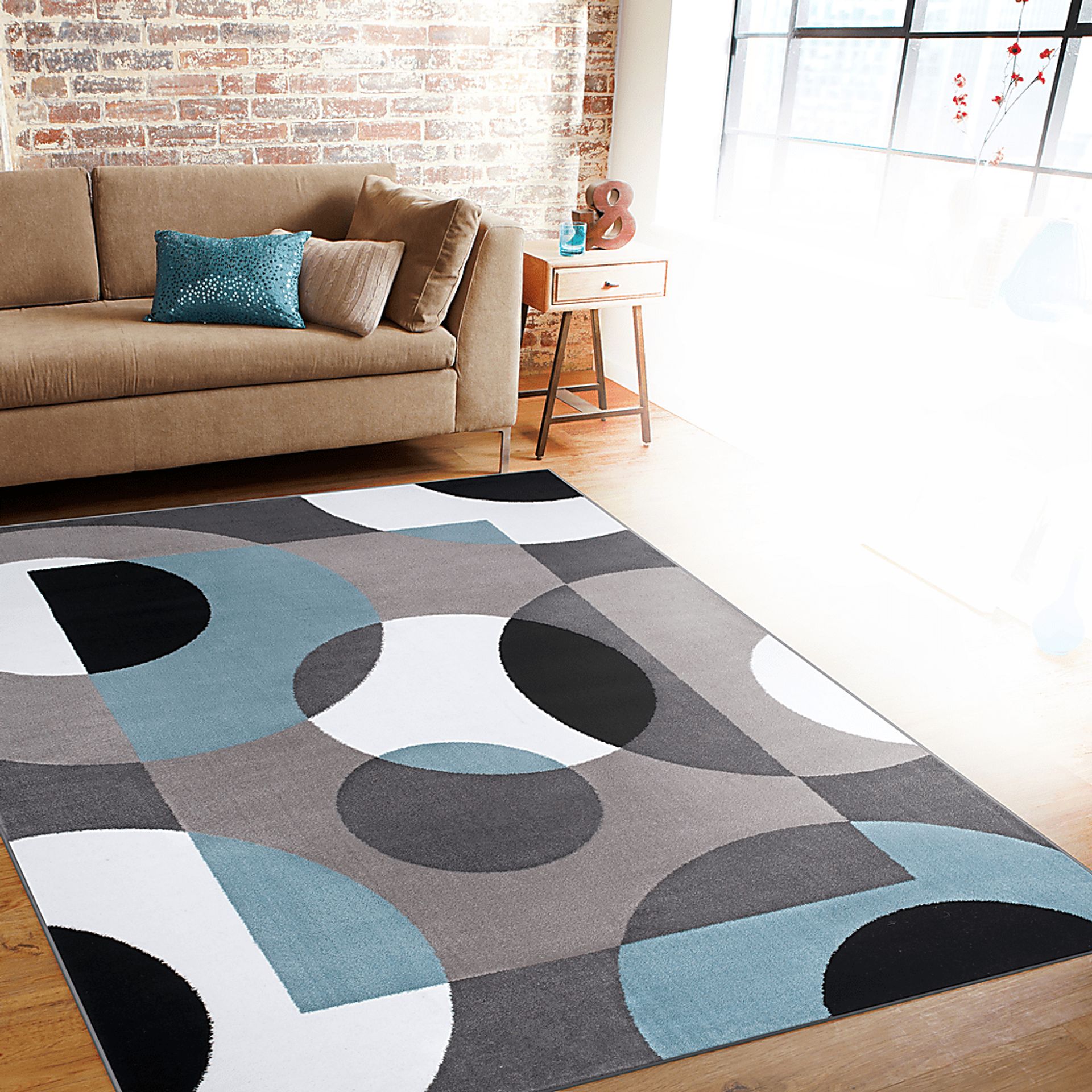 Ailana Blue 5'3 x 7'3 Rug - Image 5
