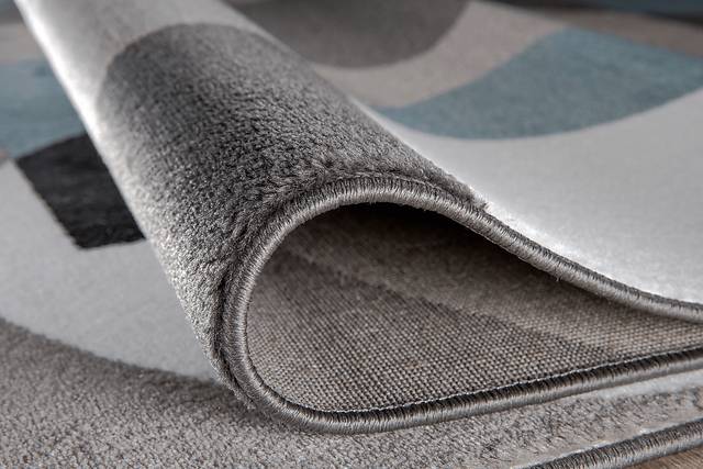 Ailana Blue 6'6 Round Rug - Thumbnail - Image 2