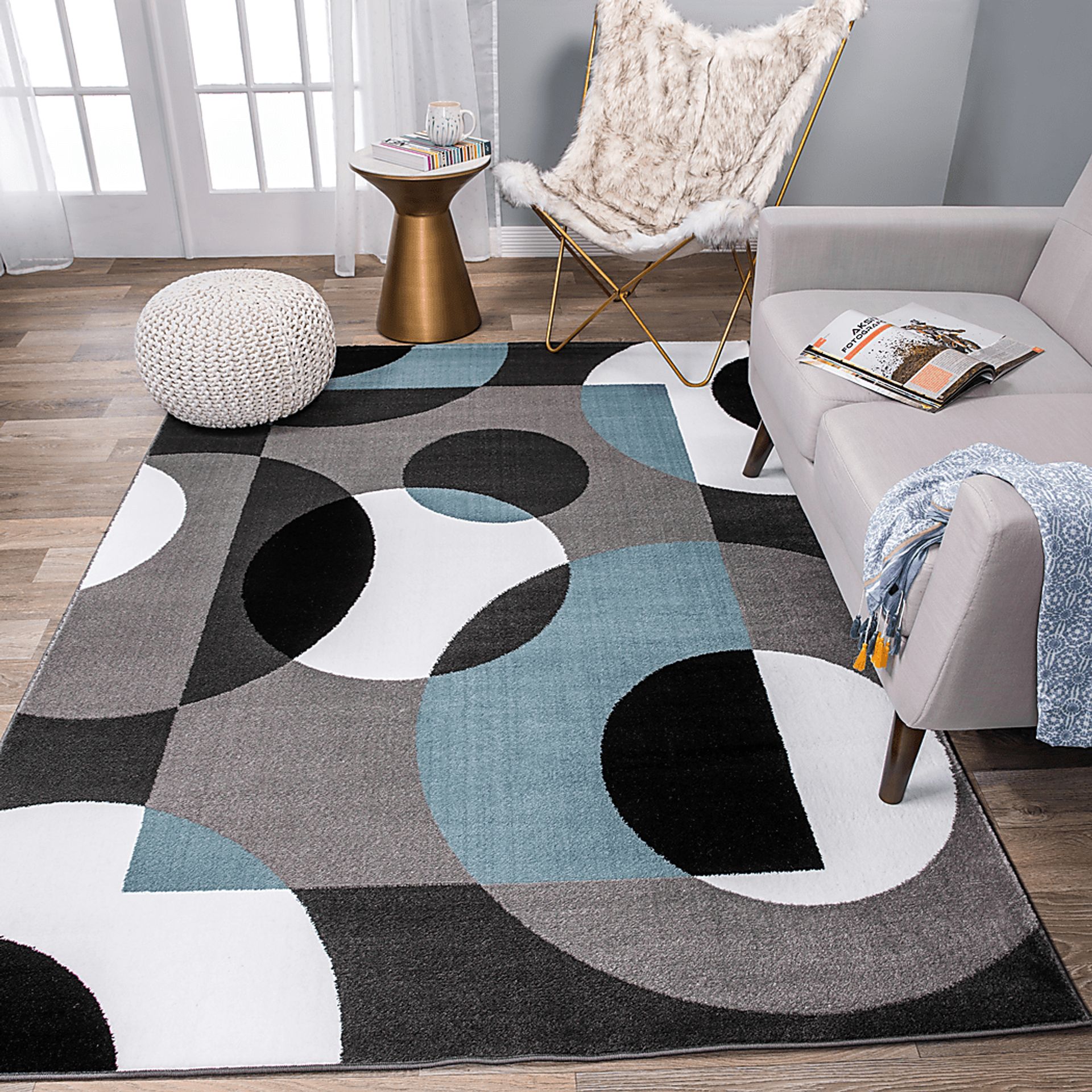 Ailana Blue 7'10 x 10'2 Rug - Image 5