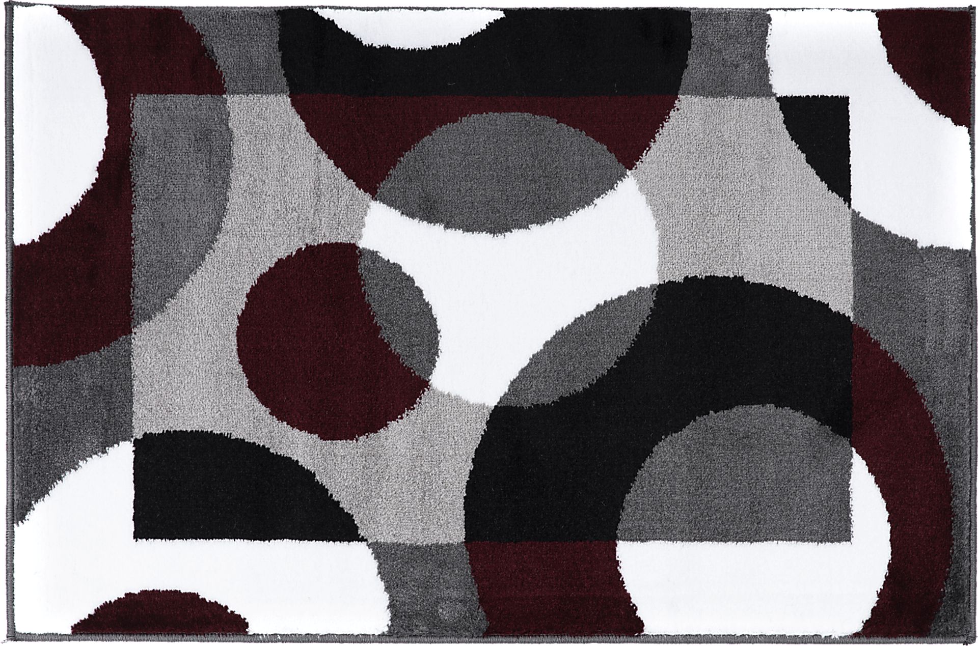 Ailana Burgundy 2' x 3' Rug - Image 1