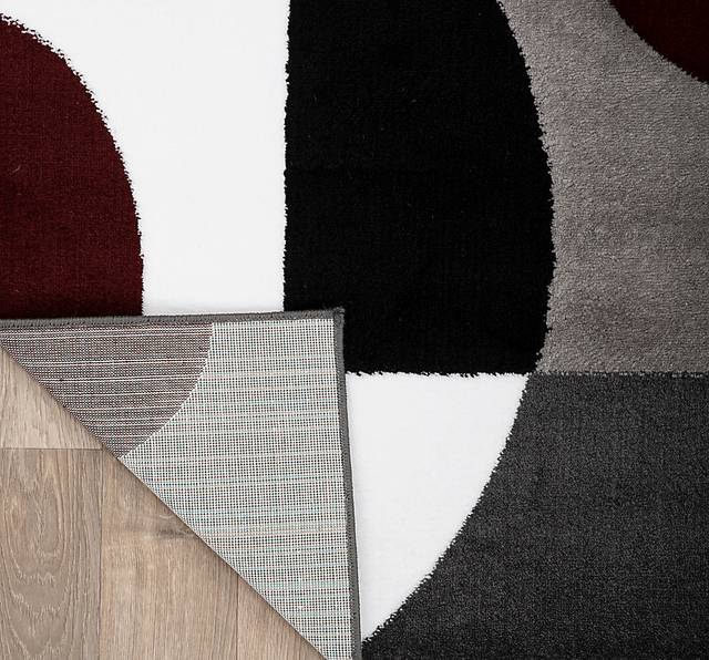 Ailana Burgundy 2' x 7'2 Runner Rug - Thumbnail - Image 3
