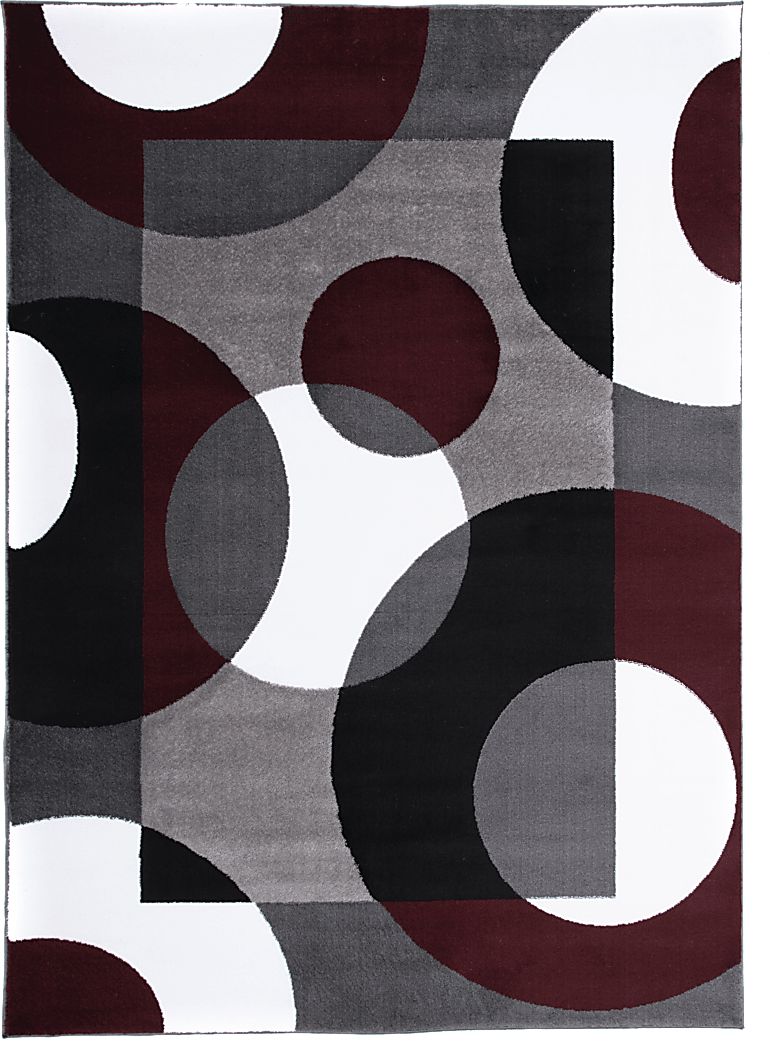 Ailana Burgundy 3'3 x 5' Rug