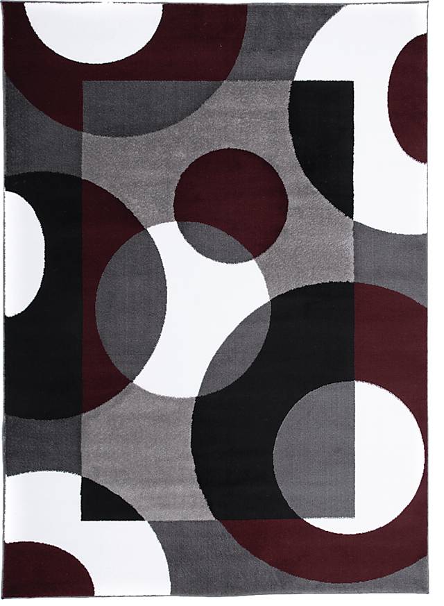 Ailana Burgundy 6'6 x 9' Rug - Thumbnail - Image 1