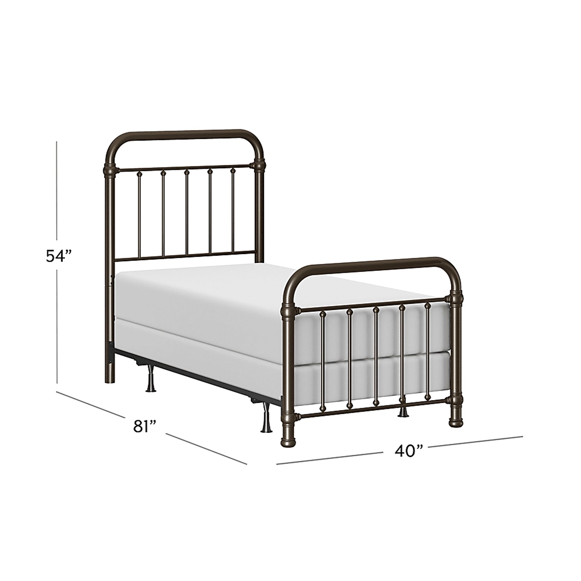 Aileene Bronze Twin Bed - Image 13