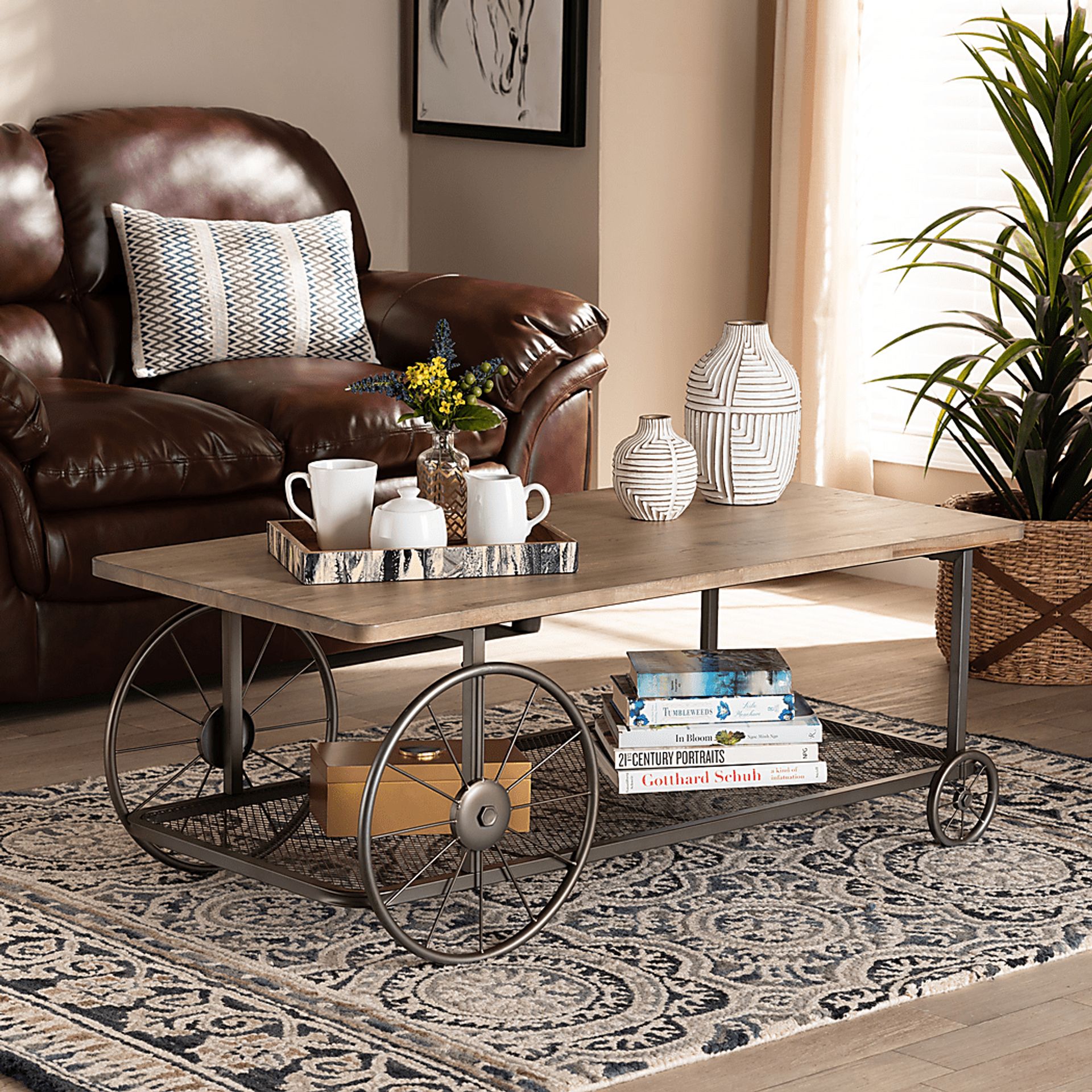 Aileswood Beige Cocktail Table - Image 6