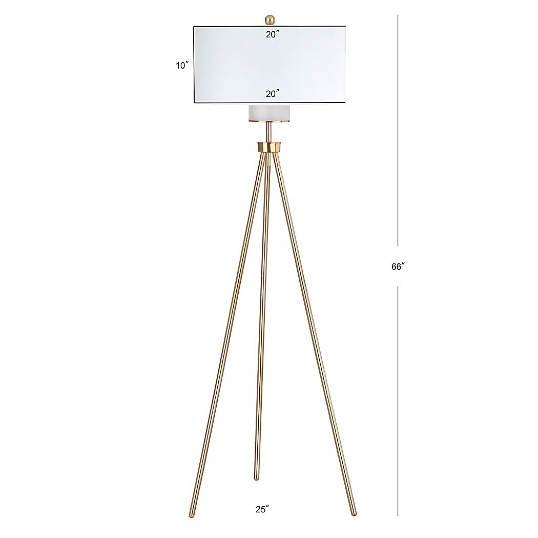 Ailey Street Gold Floor Lamp - Thumbnail 2