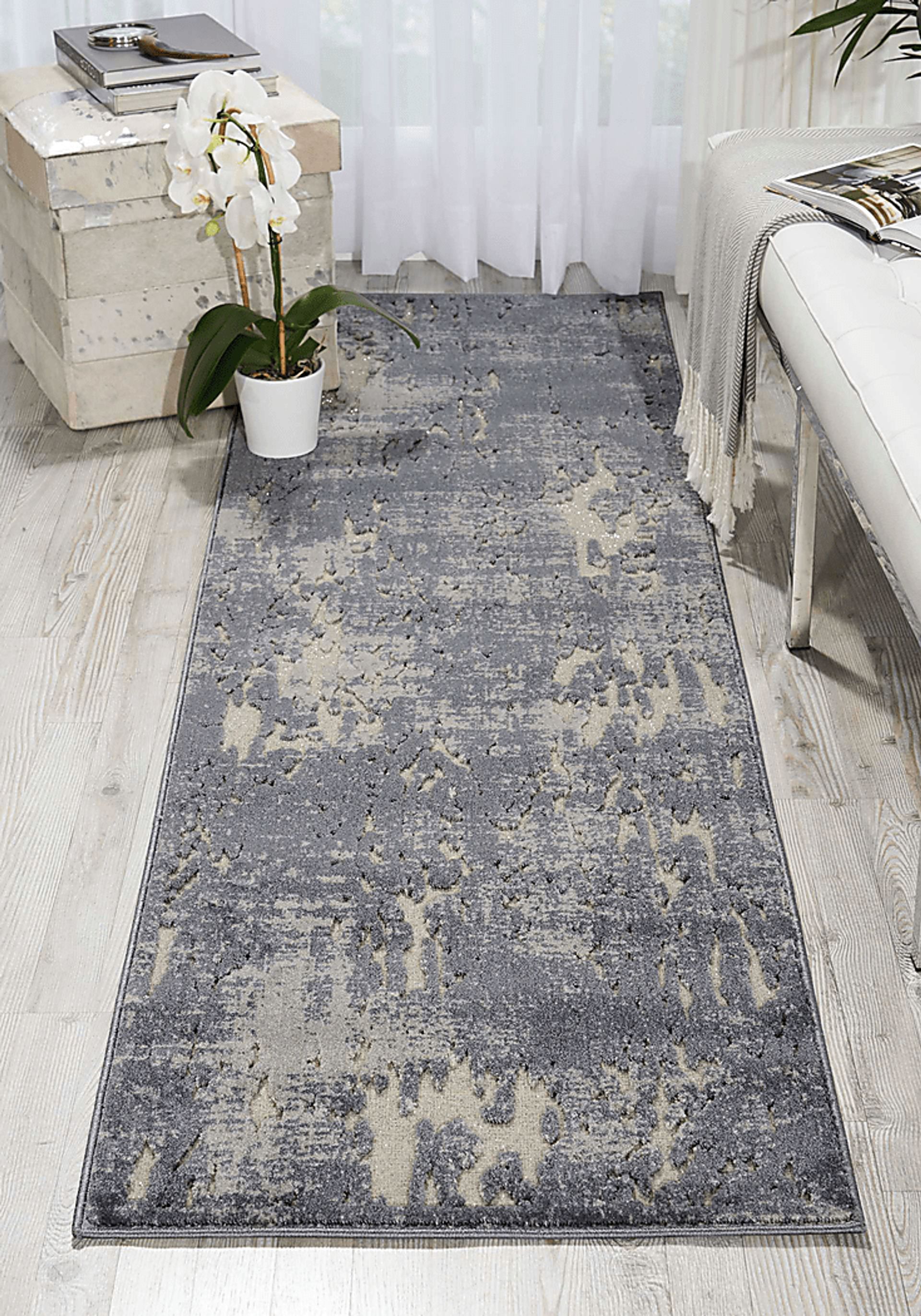Ailine Gray 2'2 x 7'6 Runner Rug - Image 4