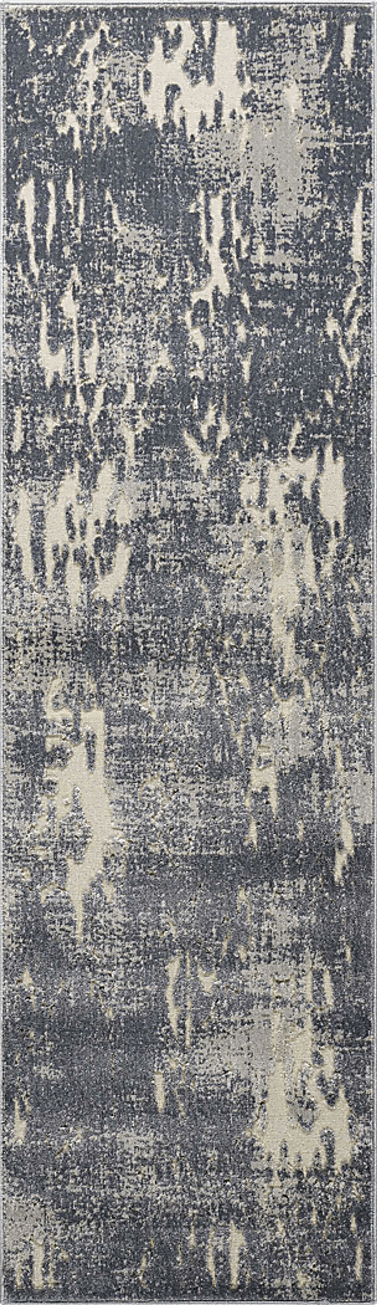Ailine Gray Polyester Fabric Rug | Rooms to Go