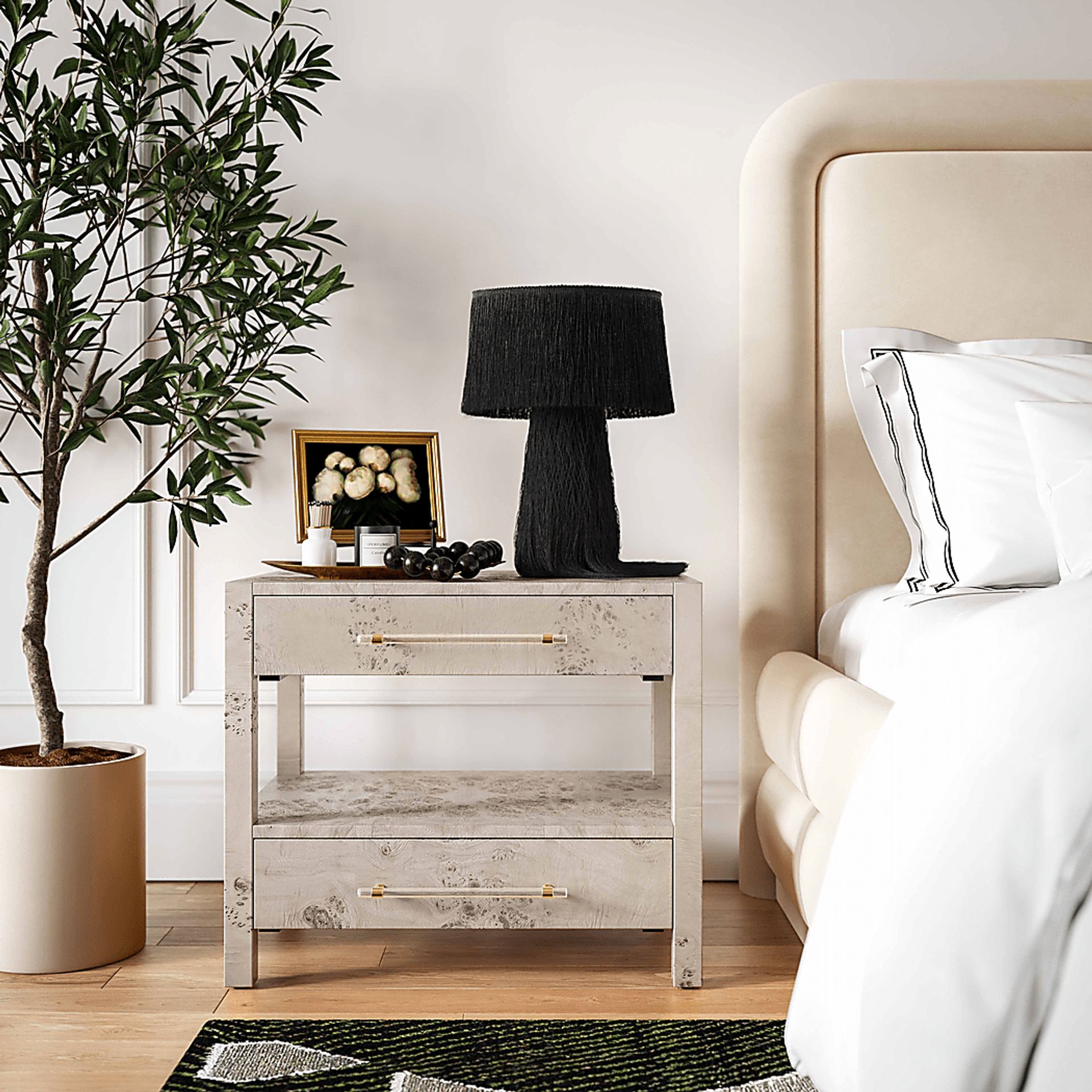 Ailshie I White Nightstand - Image 2