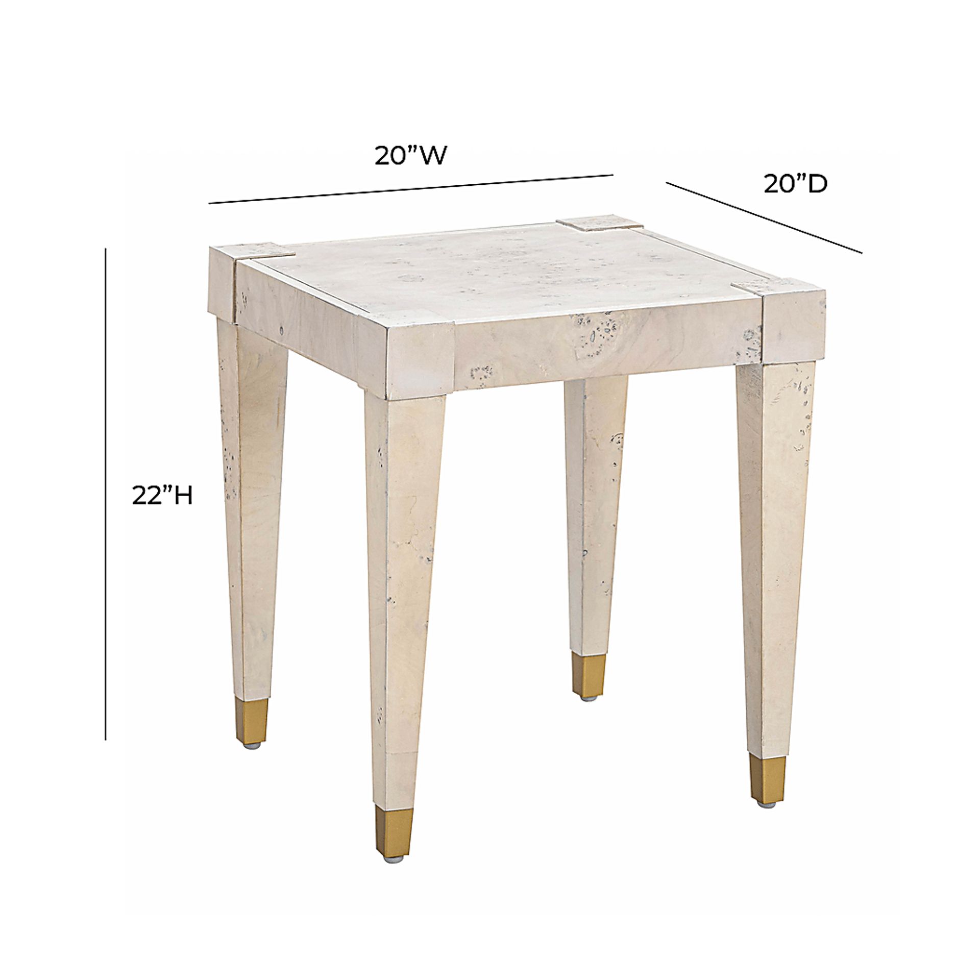 Ailshie II White End Table - Image 6