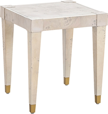 Ailshie II White End Table