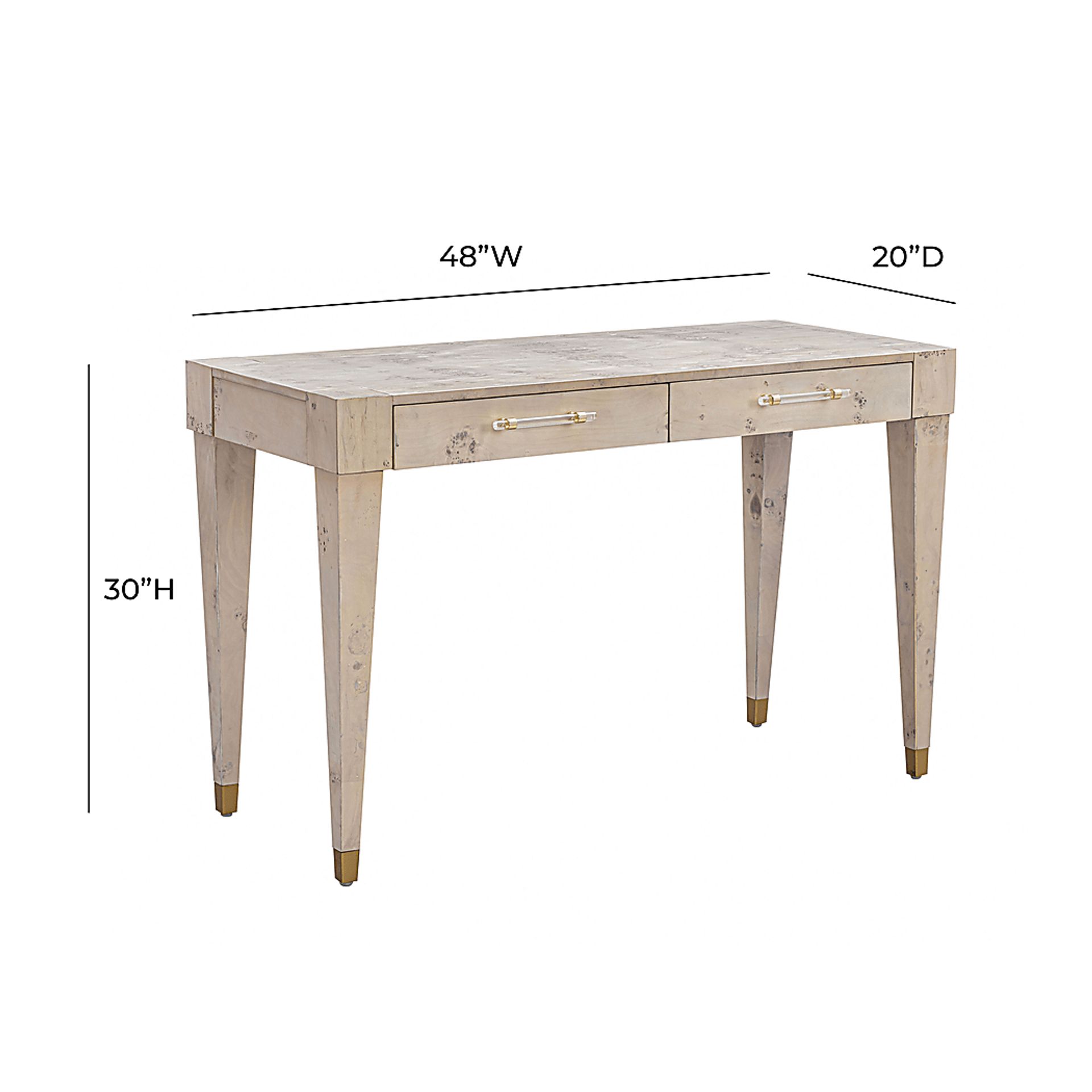 Ailshie III White Desk - Image 9