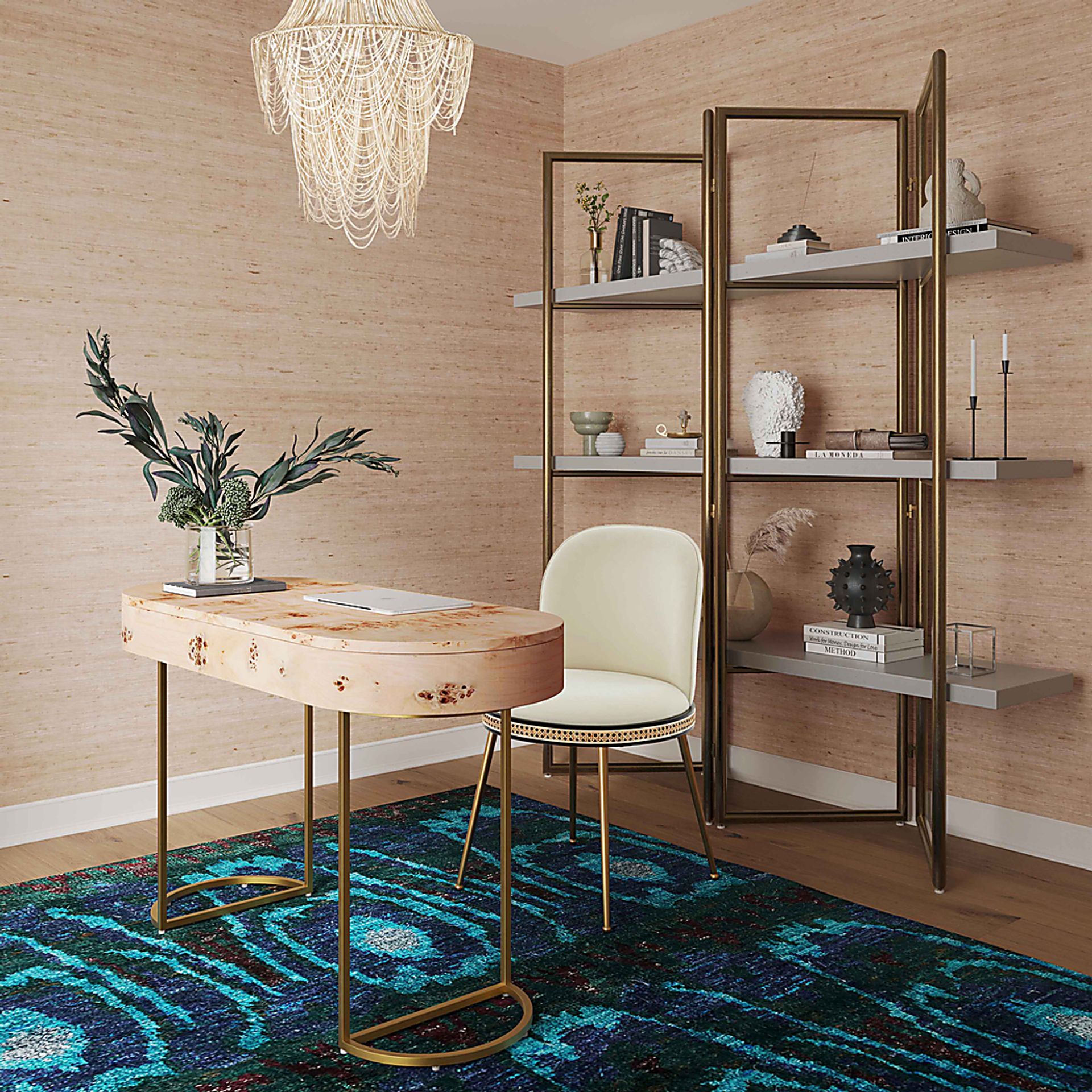 Ailshie IV Brown Desk - Image 2