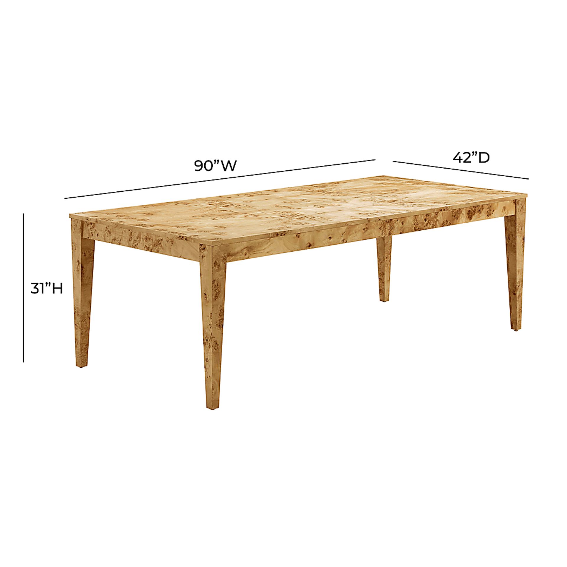 Ailshie V Natural Dining Table - Image 8
